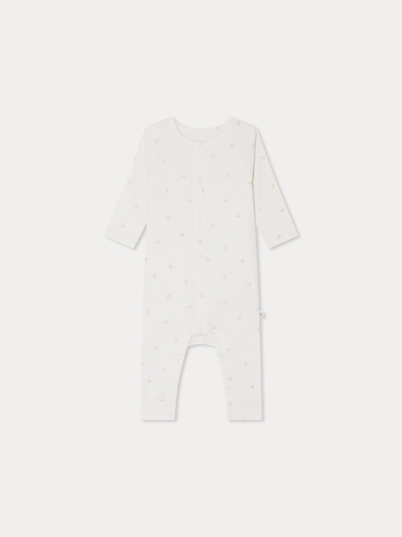 Triou cherry print pajamas in organic cotton
