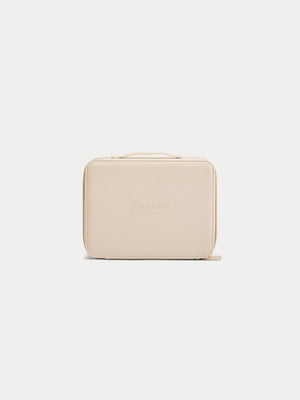Small faux leather suitcase