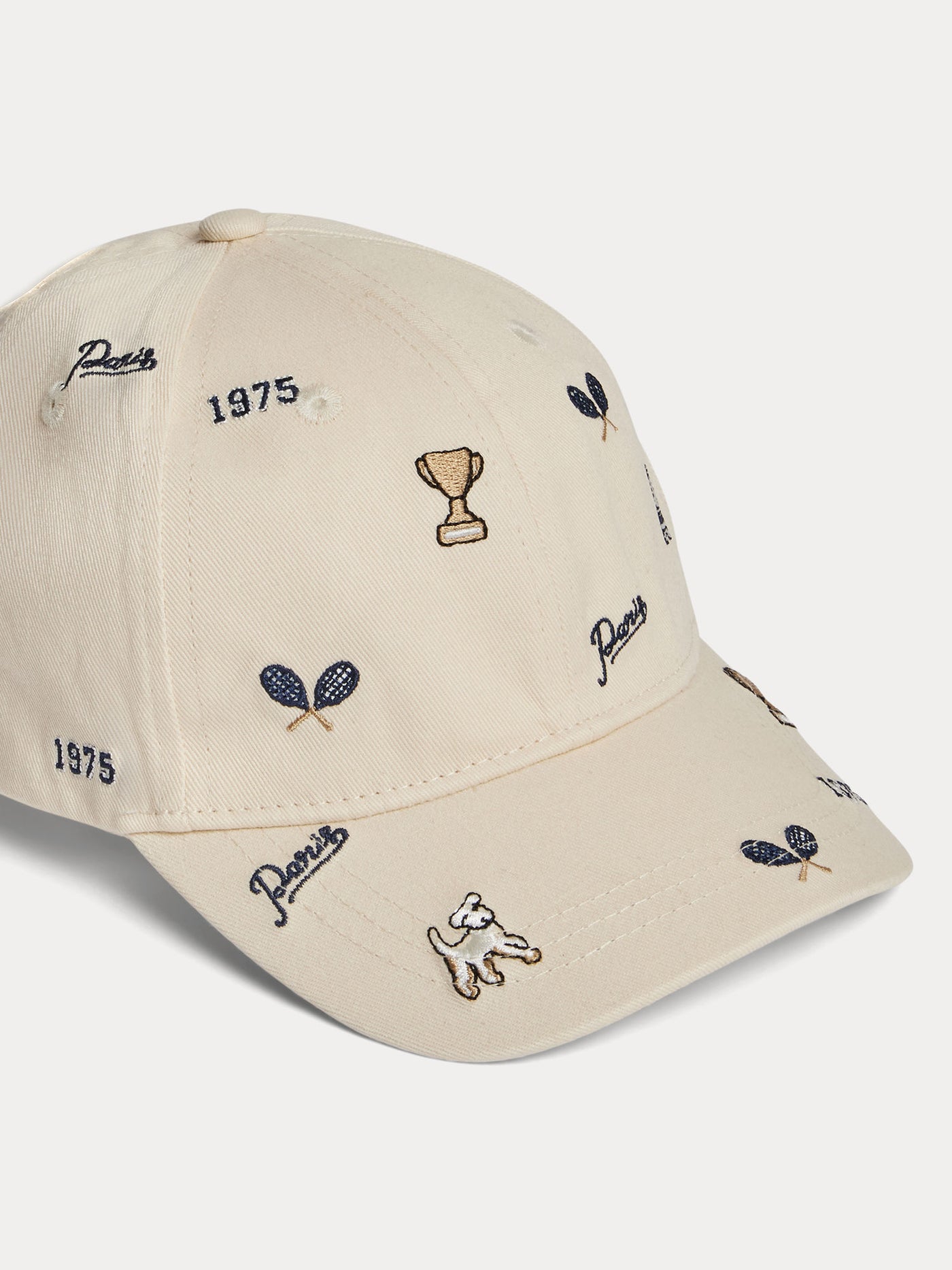 Arnold embroidered white cap