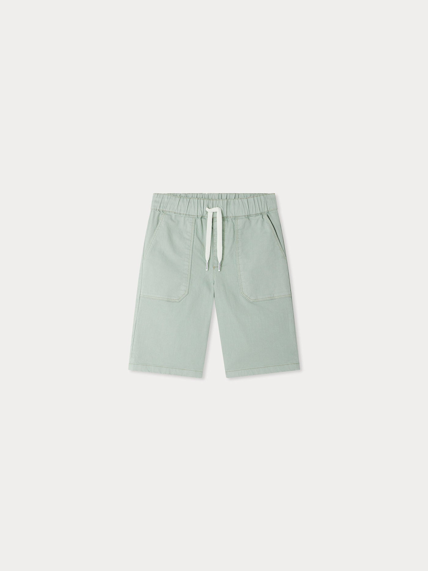 Syl denim bermuda shorts with drawstrings