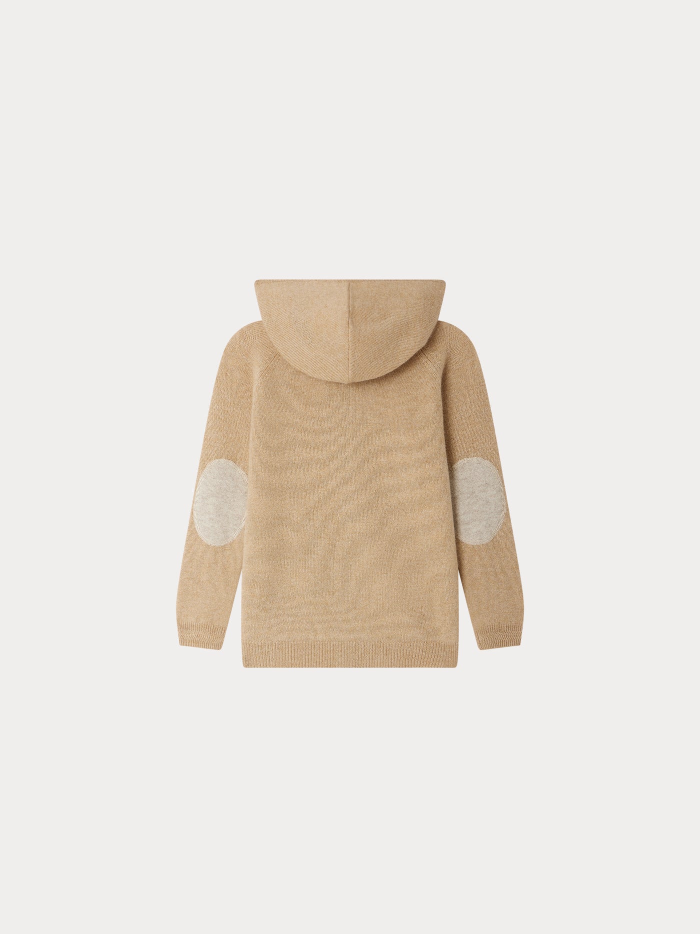 Elyan cardigan with hood and elbow patches