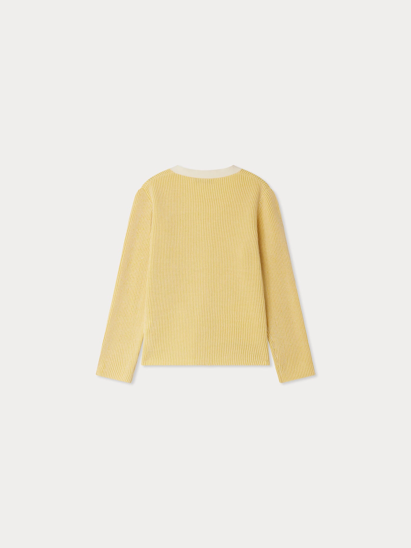 Albert ribbed cardigan with embroideries