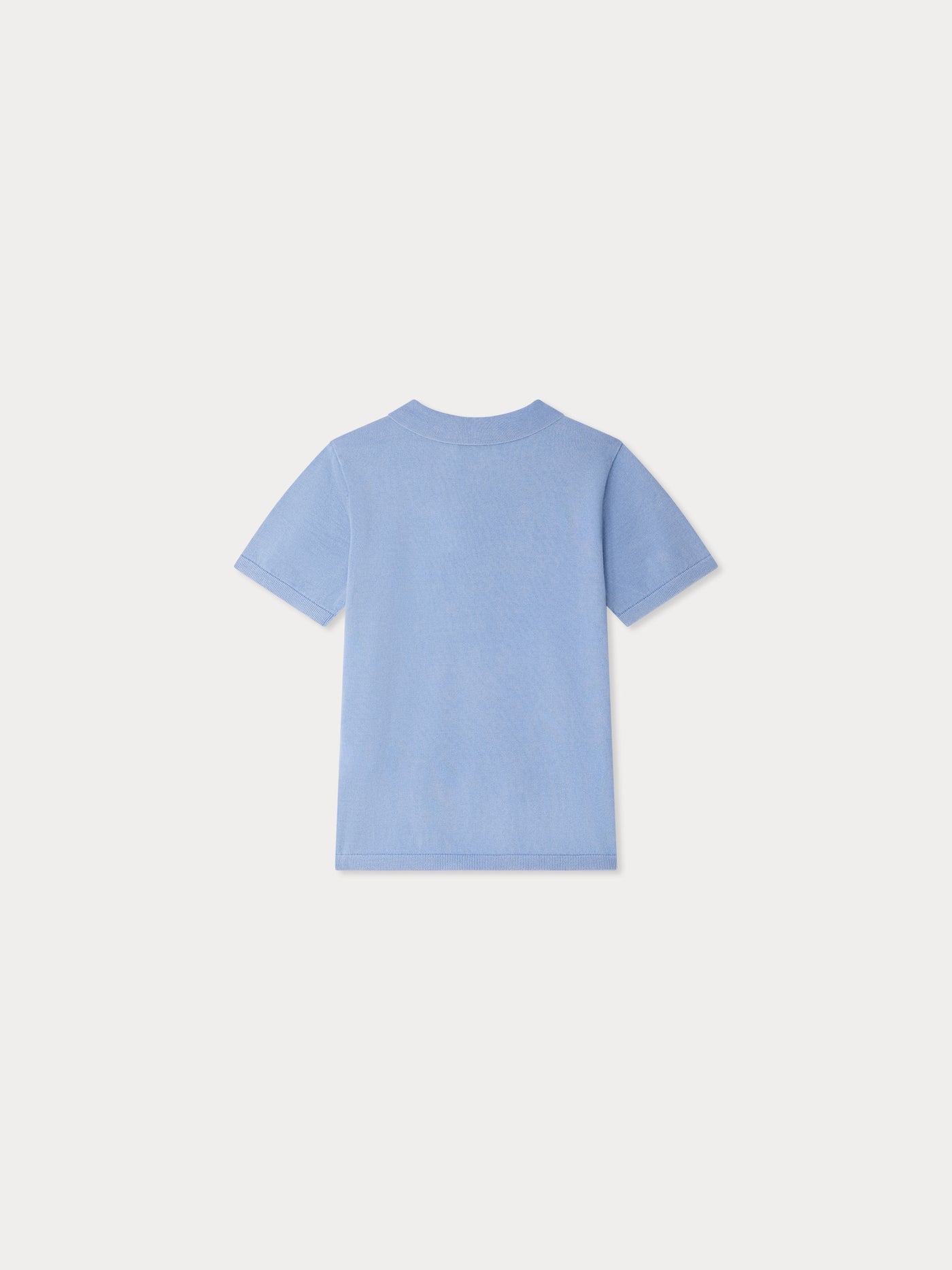 Fernando embroidered blue polo