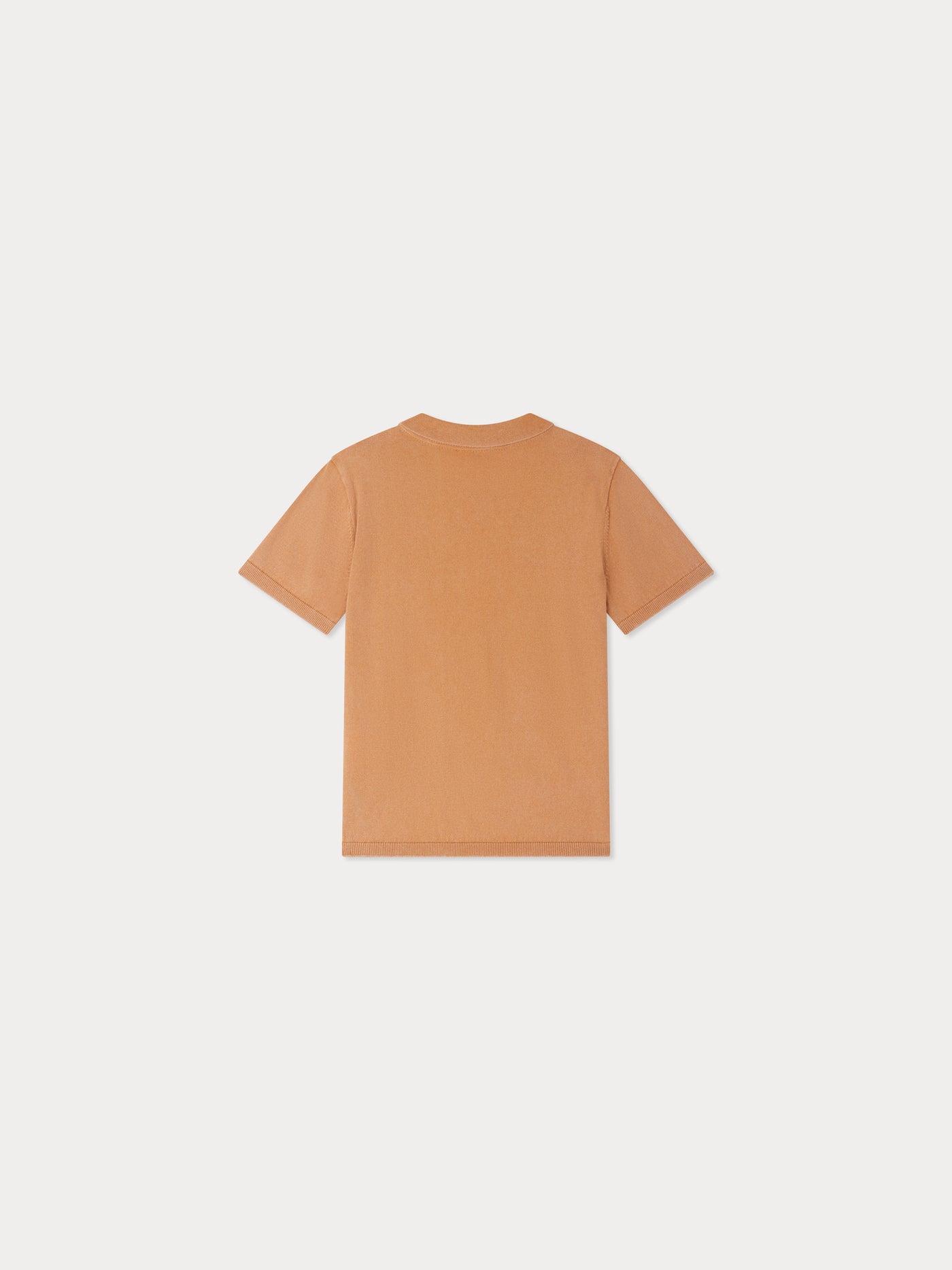Fernando embroidered brown polo