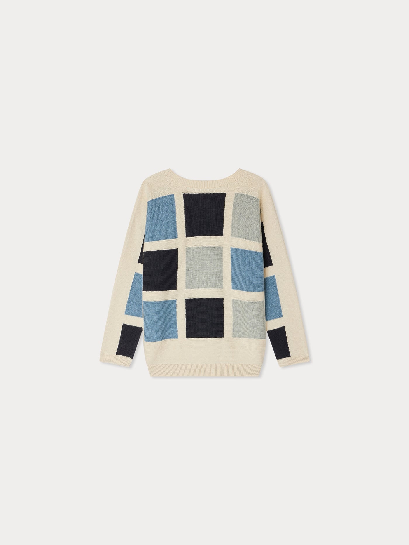 Eran sweater color block with checks