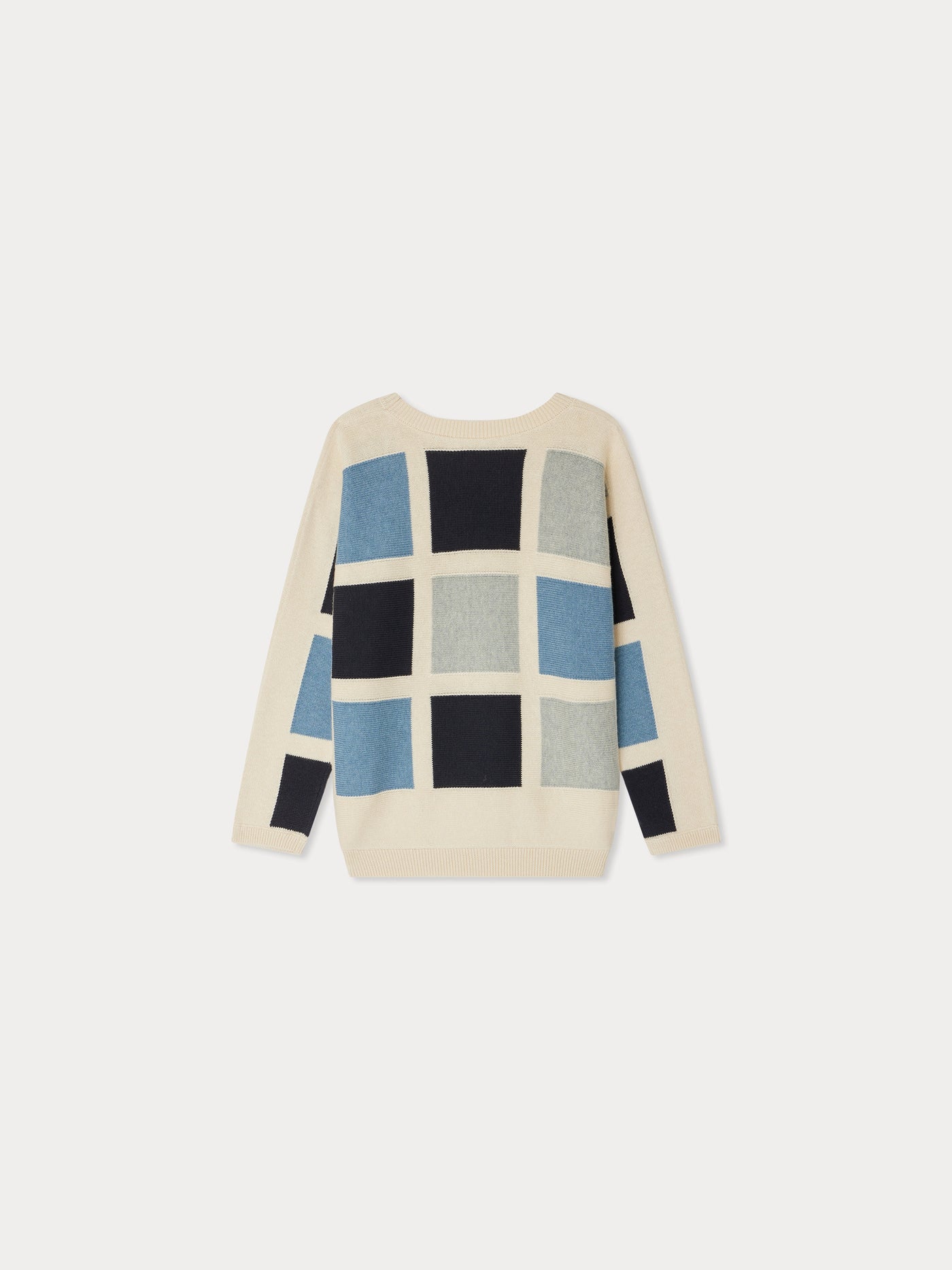 Eran sweater color block with checks