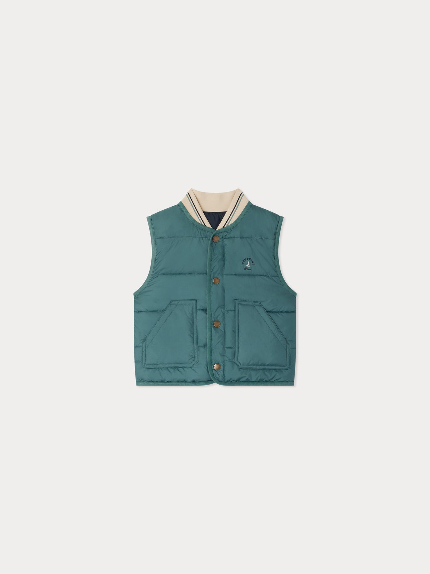 Elwin reversible and sleeveless puffer jacket