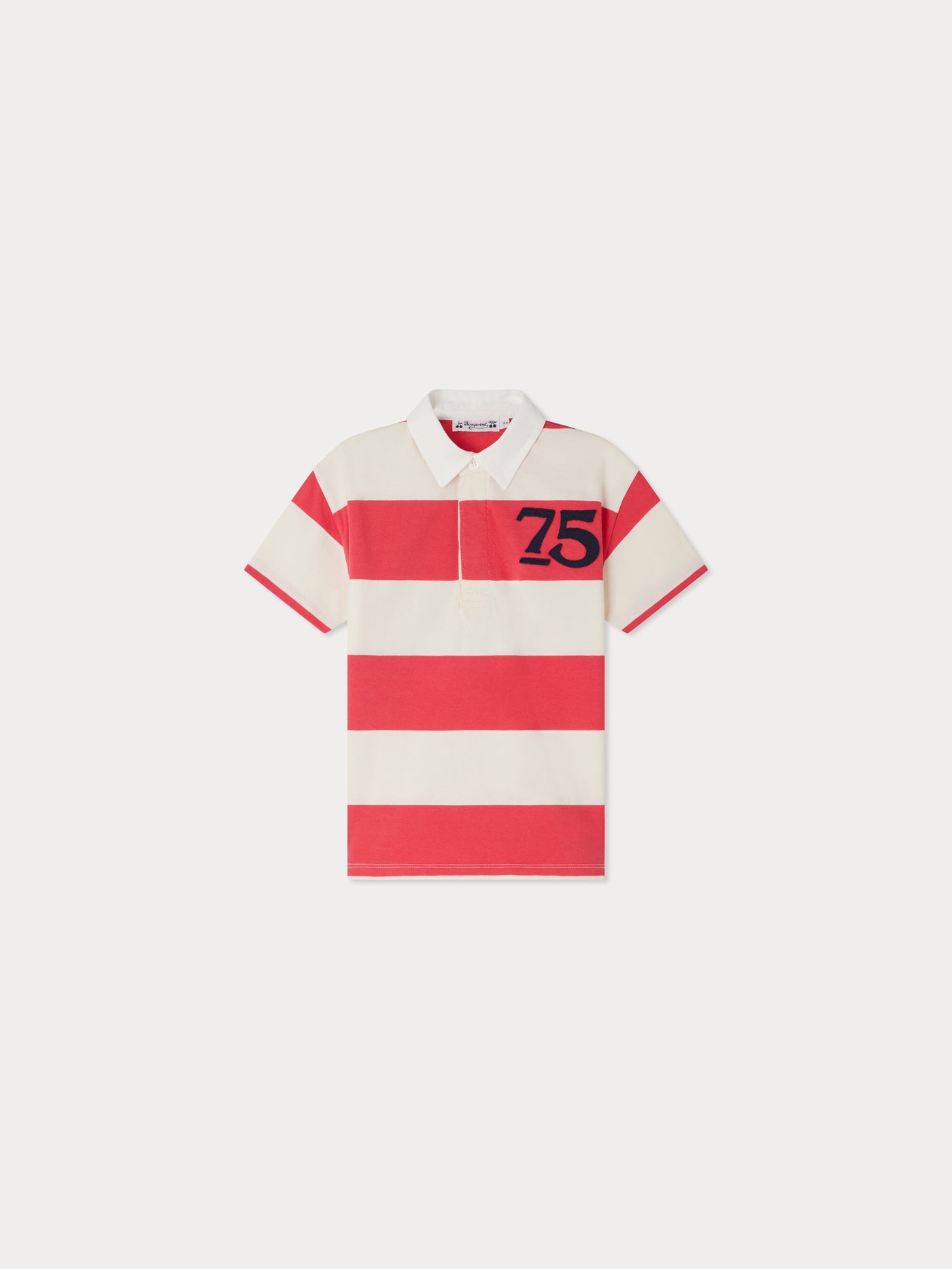 Erman striped polo in organic cotton