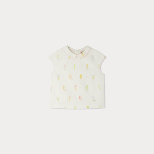 Elivia blouse with ice-cream motifs