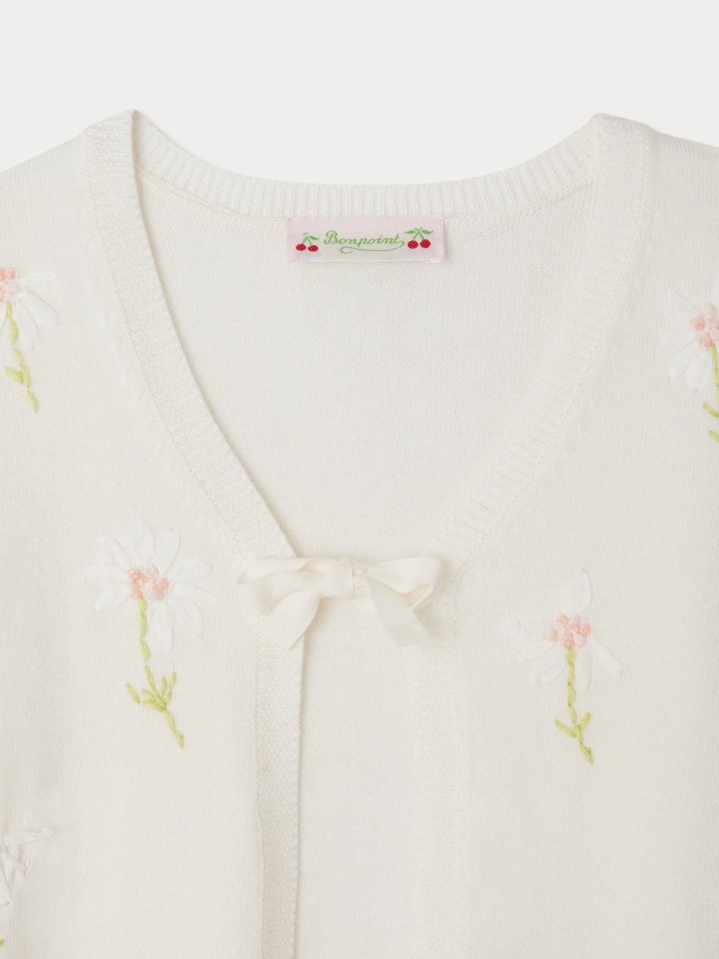 Esmia knotted embroidered cardigan