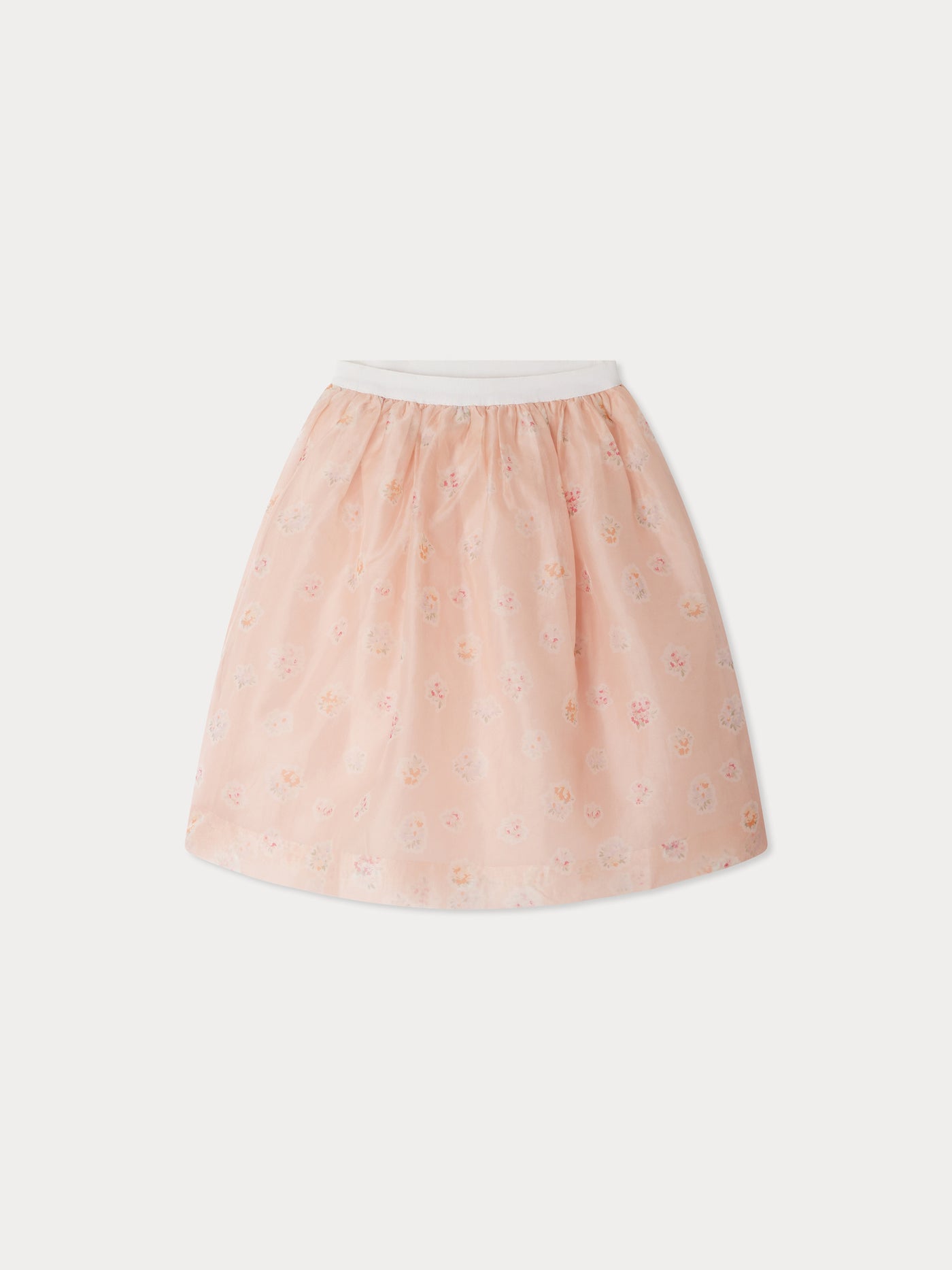 Elycia silk skirt with floral print