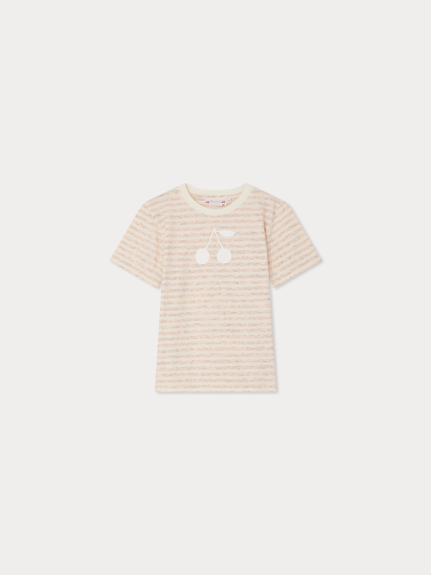 Thida striped cherry print T-shirt