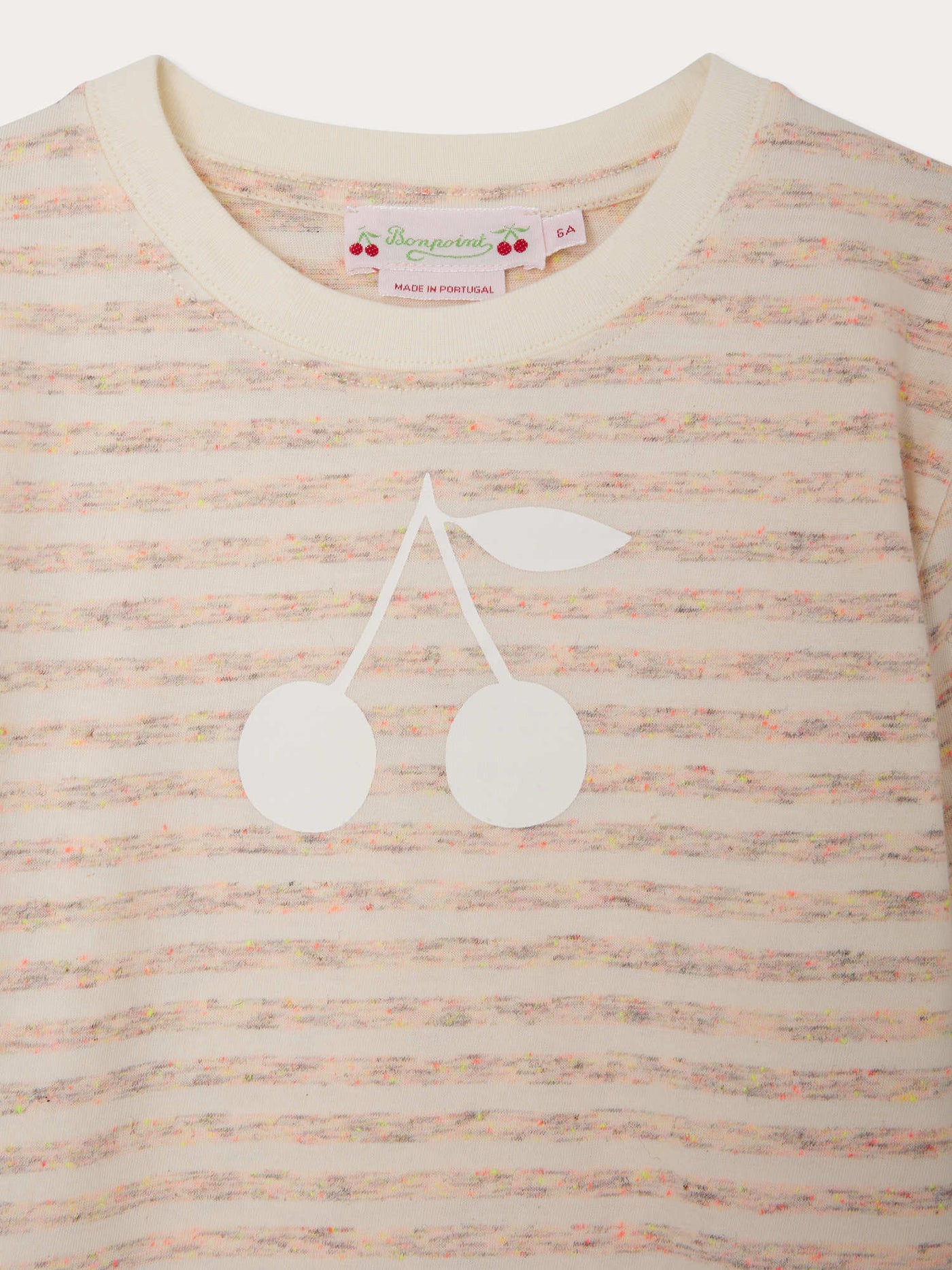 Thida striped cherry print T-shirt