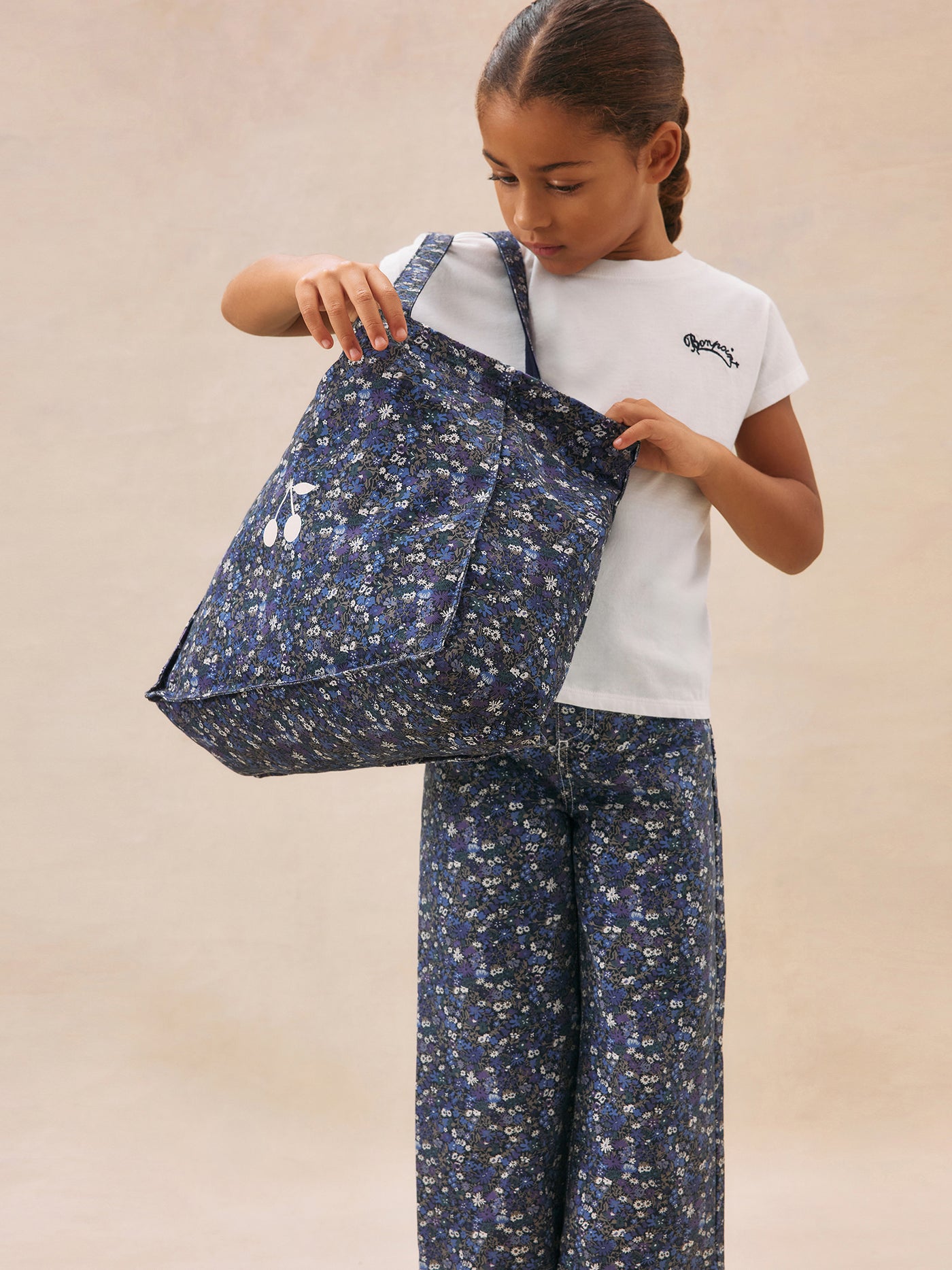 Everine t-shirt embroidered Bonpoint in organic cotton