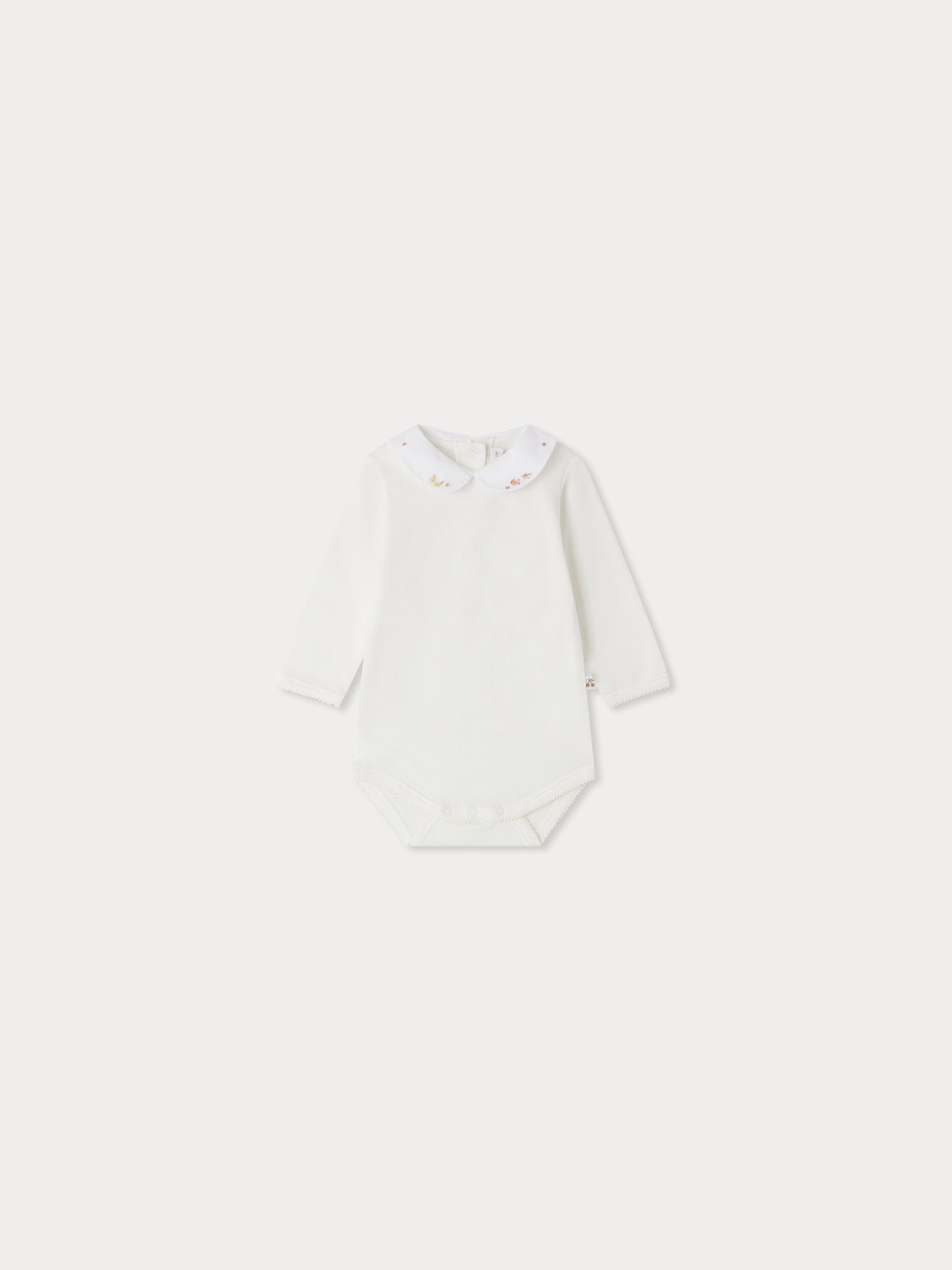 Cygne bodysuit with fruit embroideries