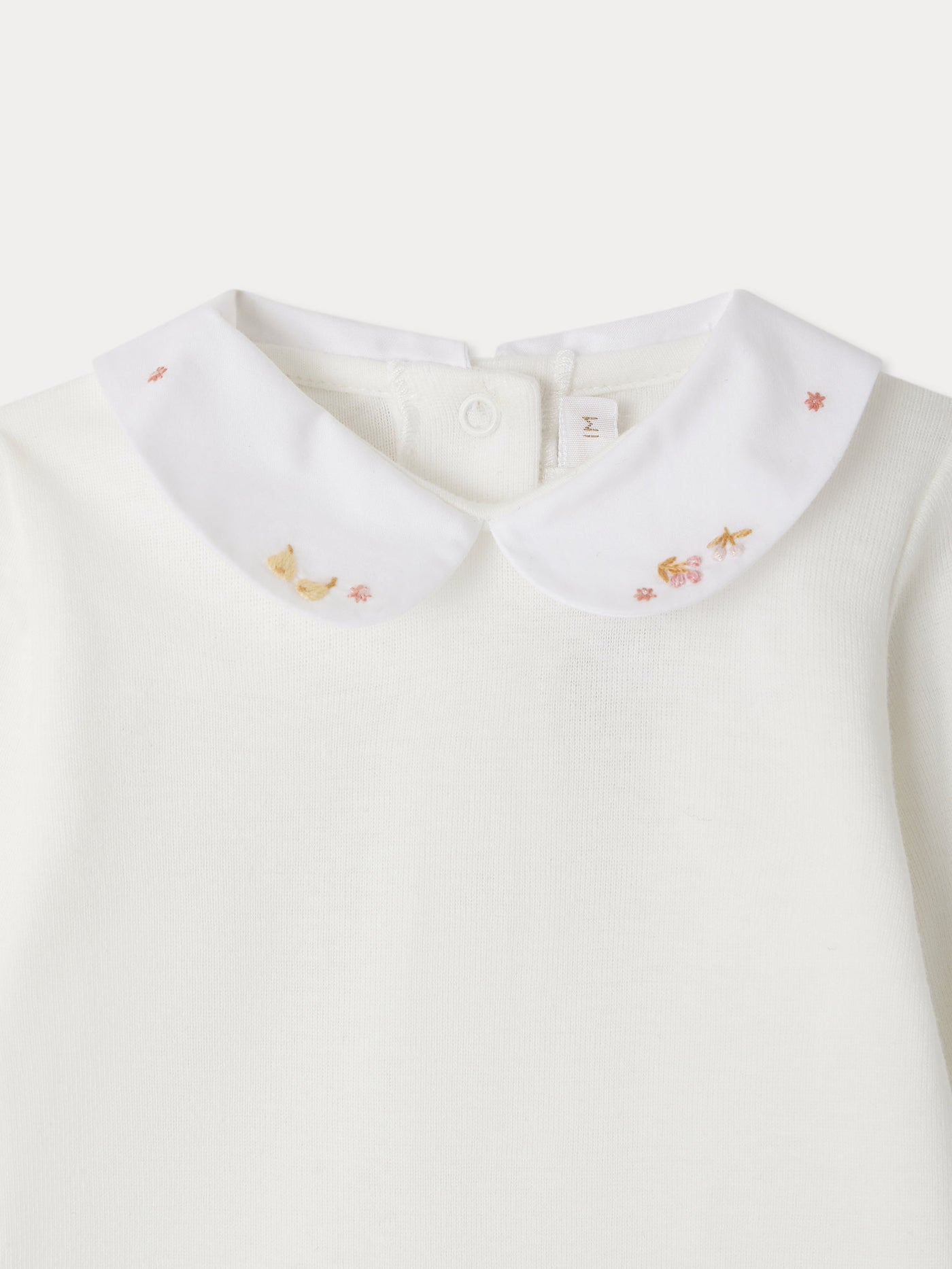 Cygne bodysuit with fruit embroideries