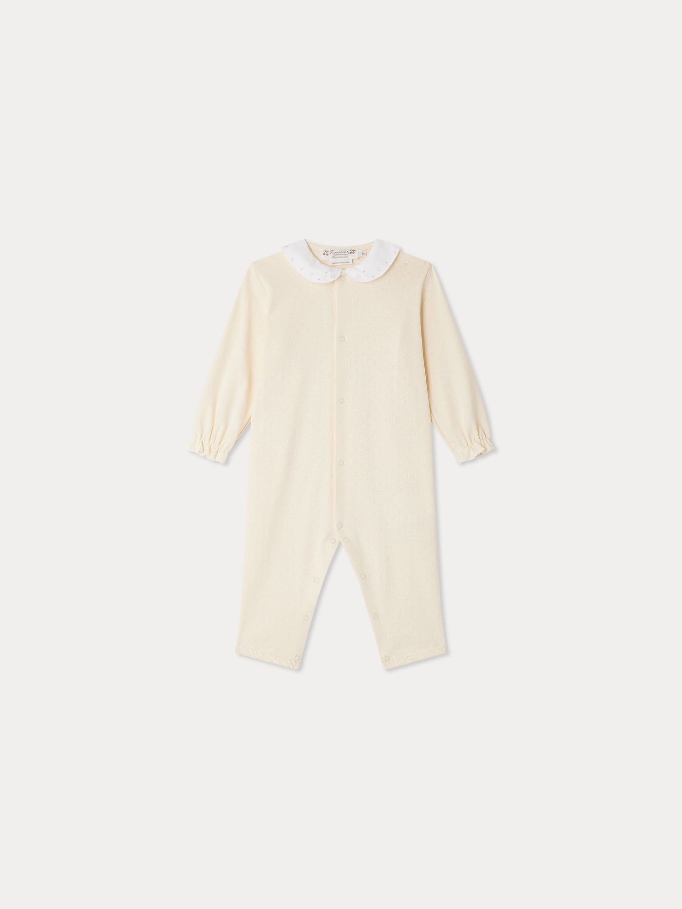 Cayla pajamas with star-embroidered collar