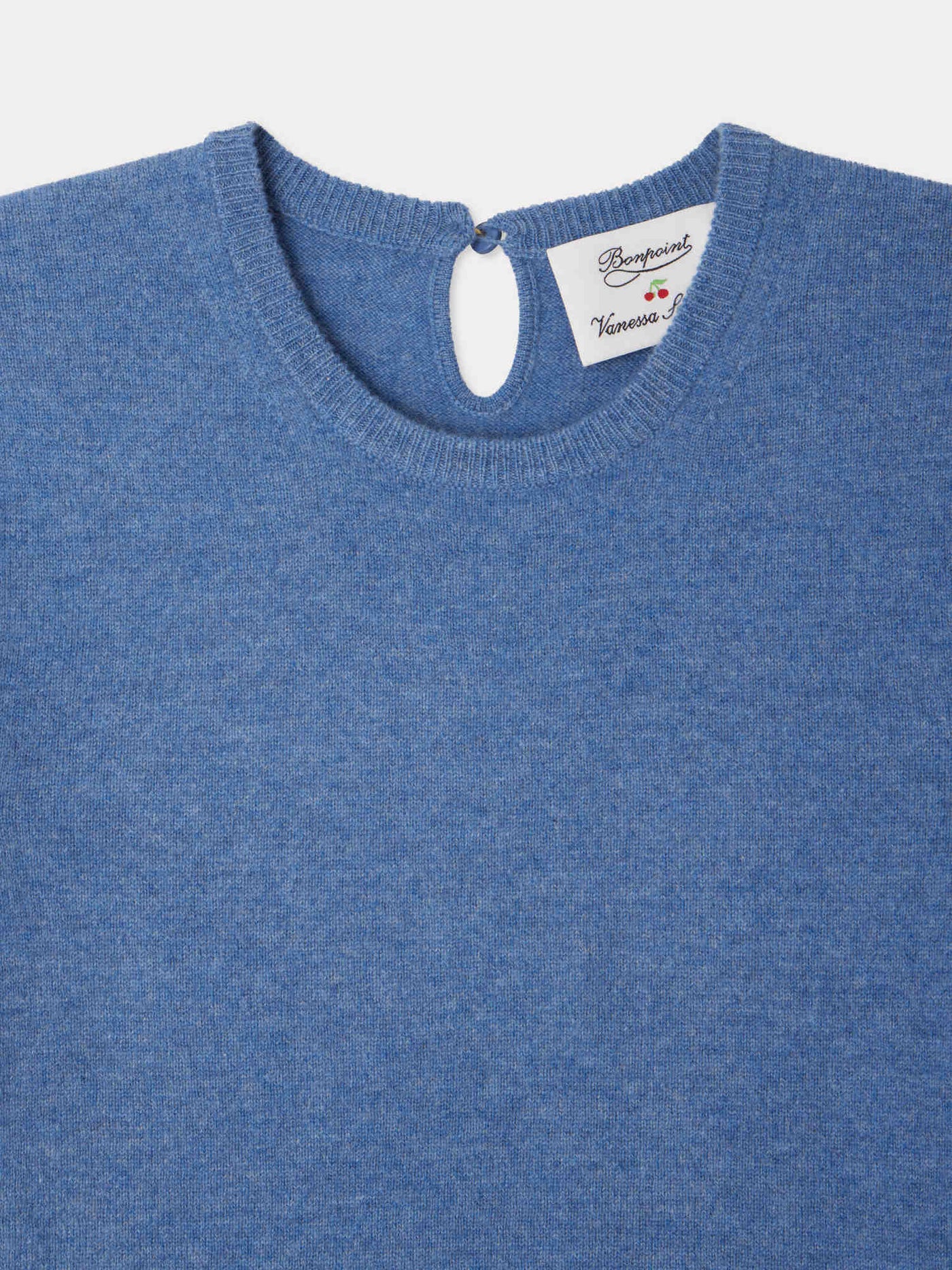 Bonpoint x Vanessa Seward Ginger sweater in blue cashmere