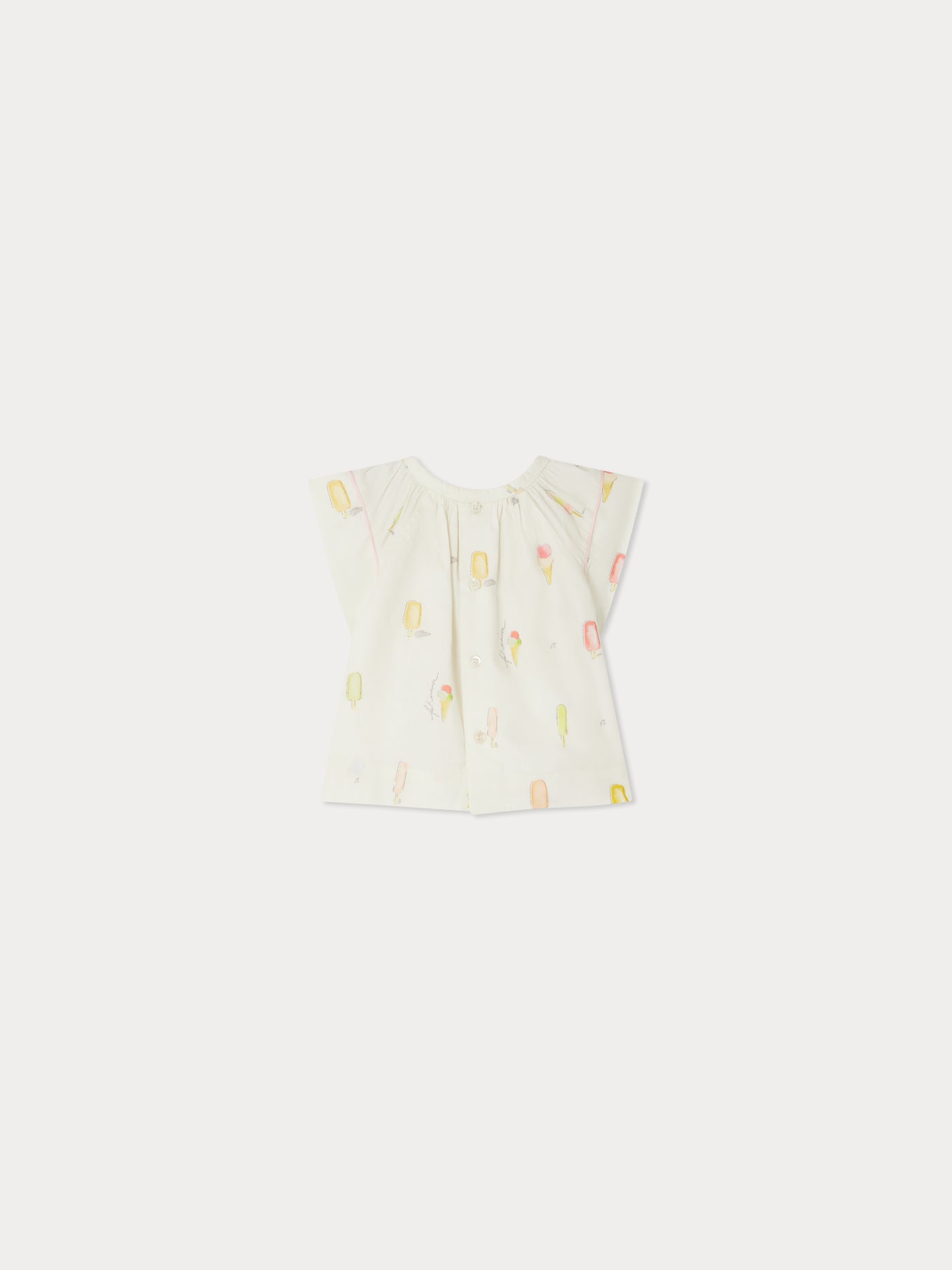 Alisia blouse in ice-cream printed poplin