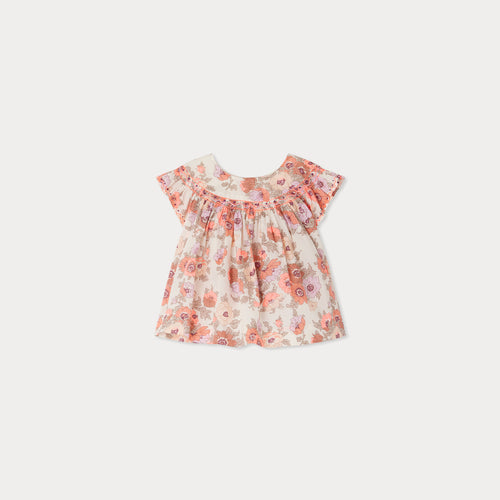 Eliotine blouse with smocks made with Liberty fabrics