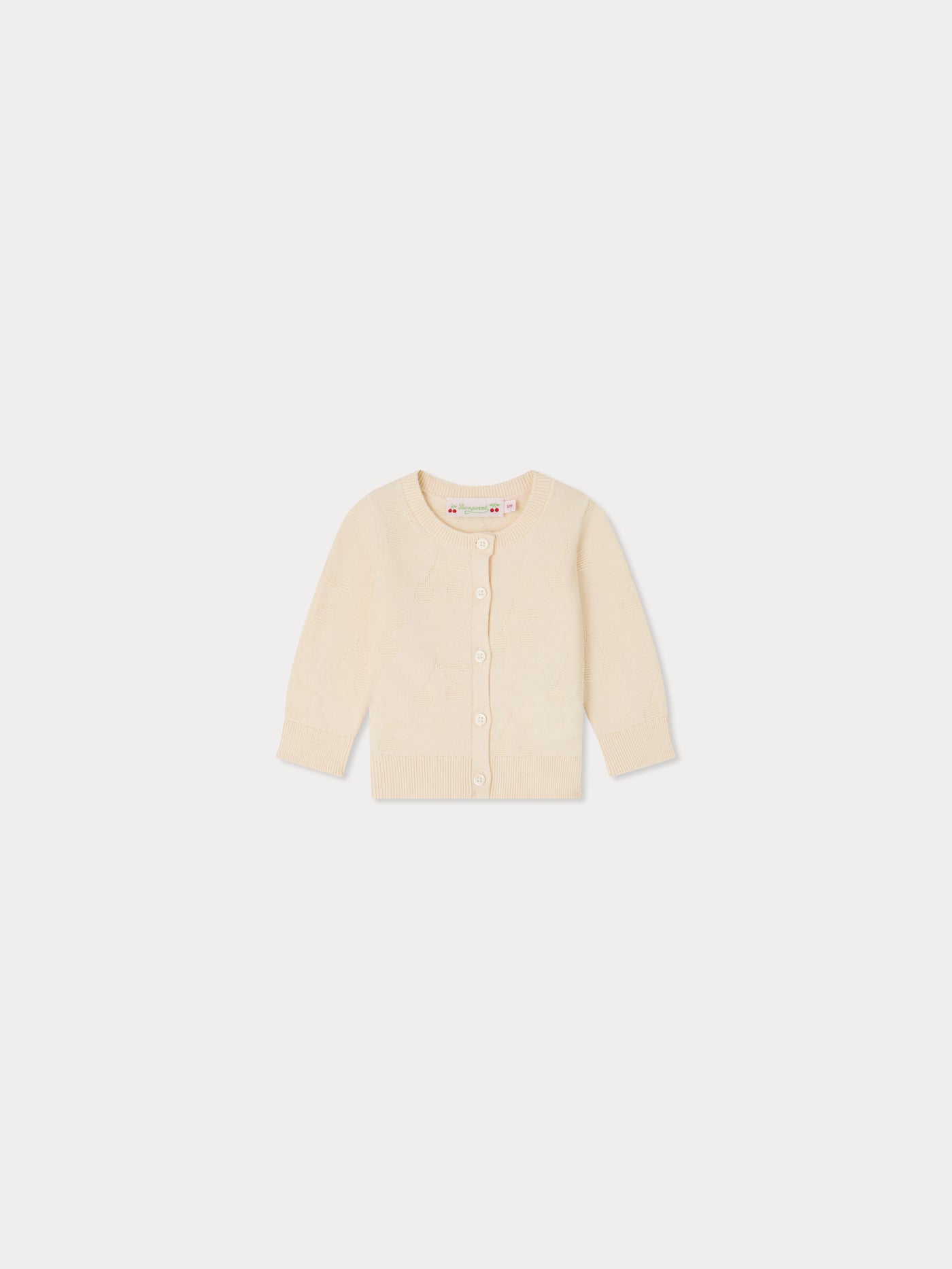 Teyana cardigan with cherry motifs