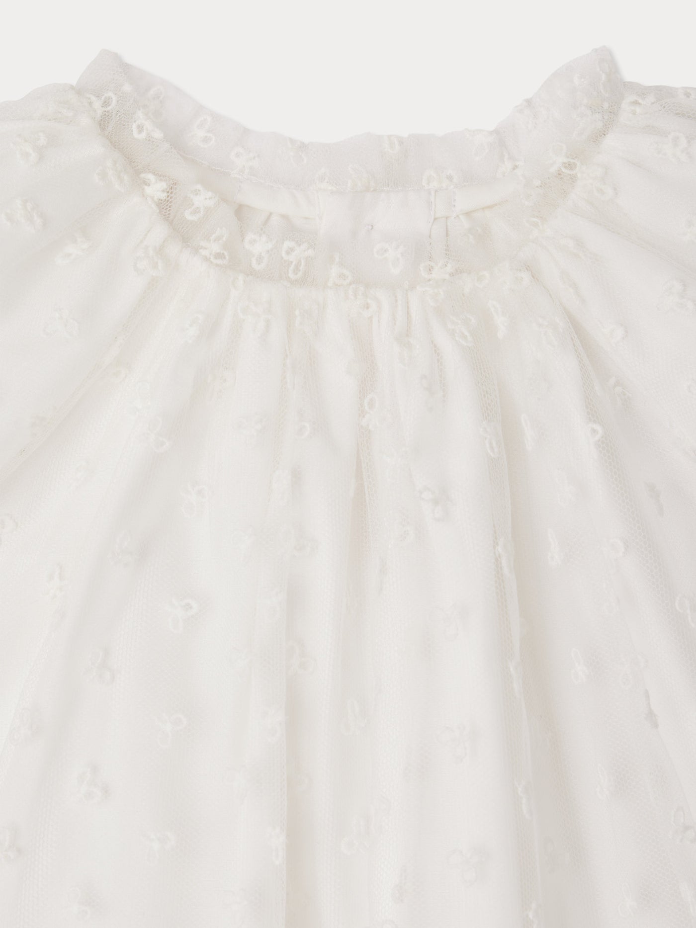 Nuage dress in tulle with embroidery and bloomer