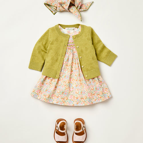 Maruska smocked dress made with Liberty fabrics