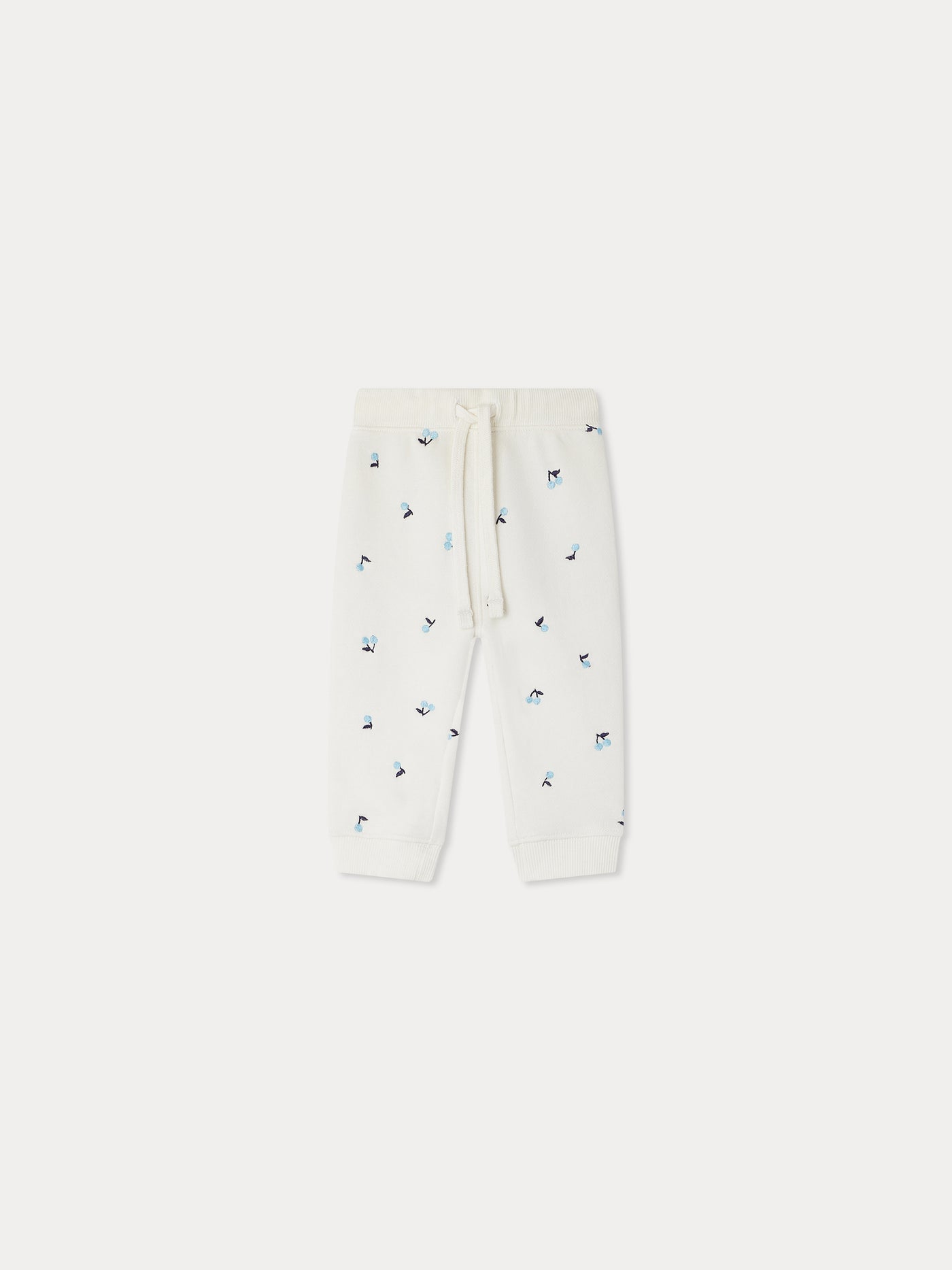 Bambo jogging pants with cherry embroideries