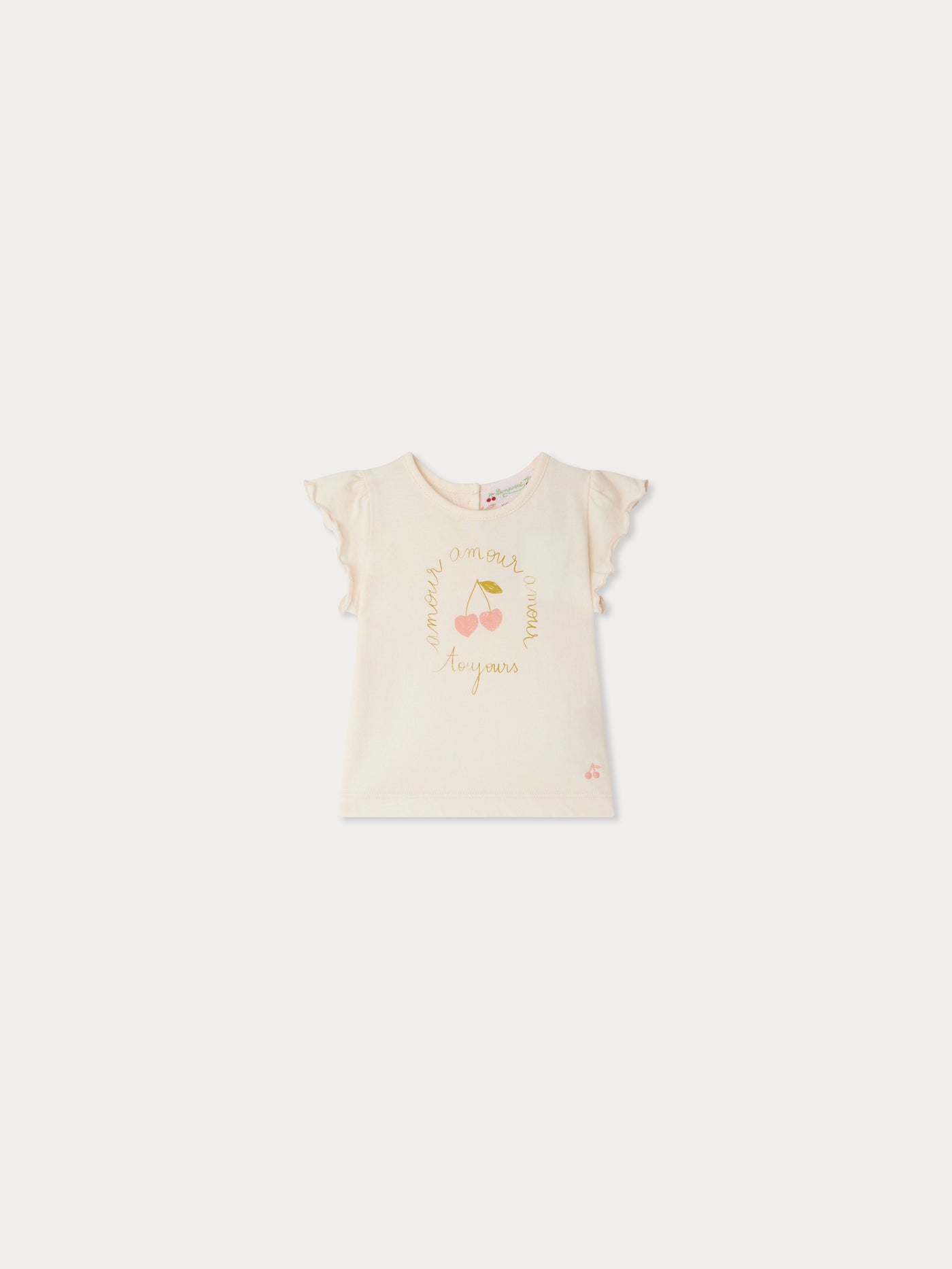 Elma t-shirt with cherry print in organic cotton