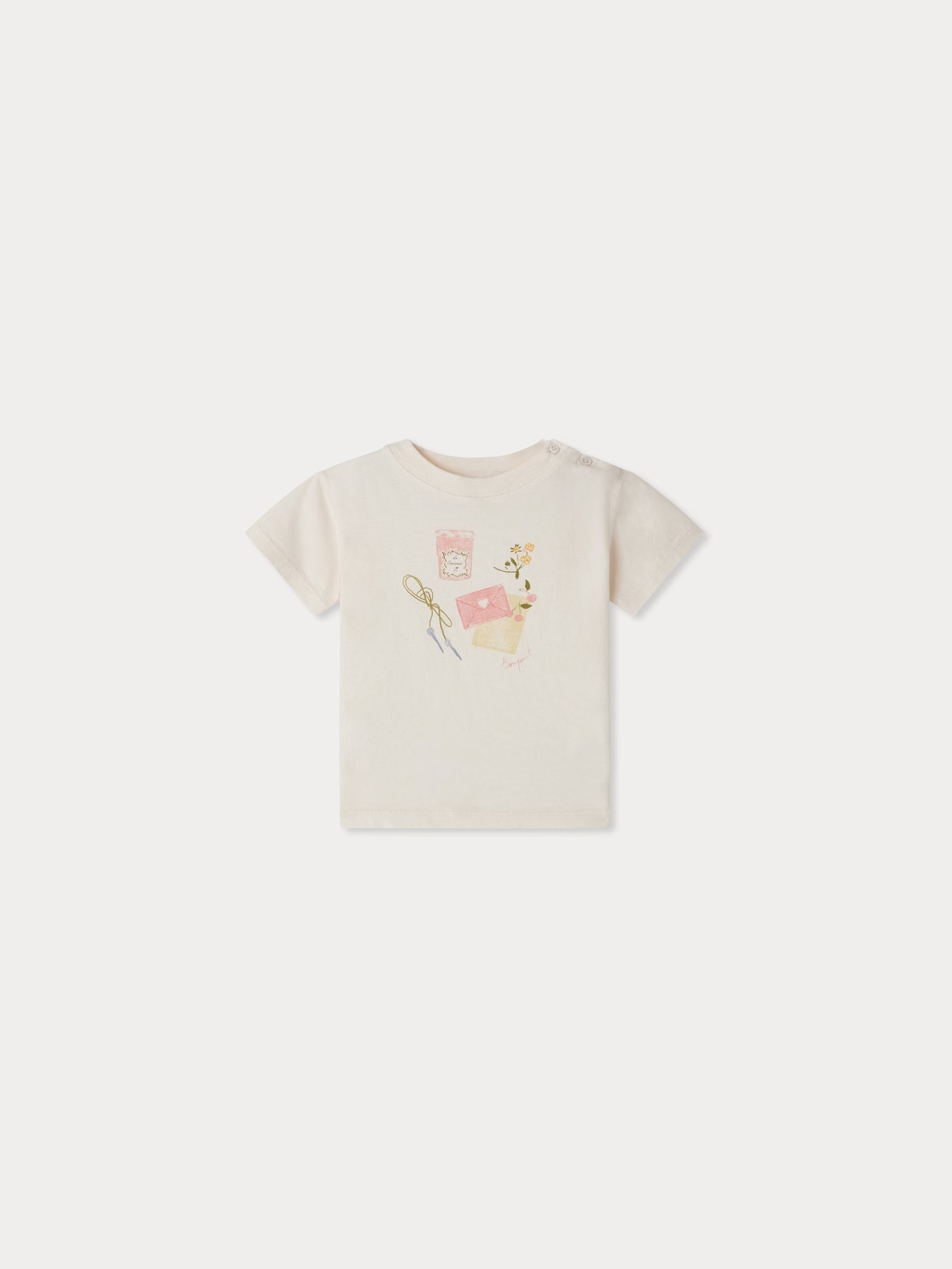 Dom t-shirt with jam print in organic cotton