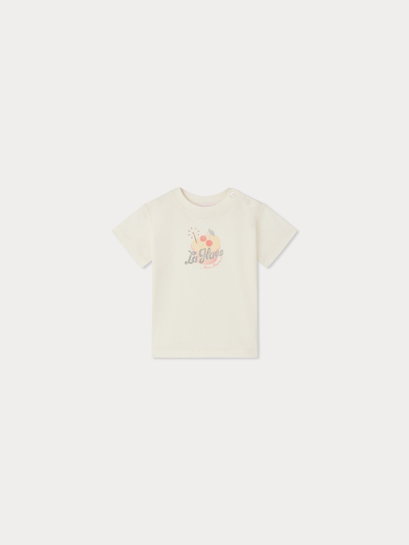 Dom t-shirt with ice-cream print in organic cotton