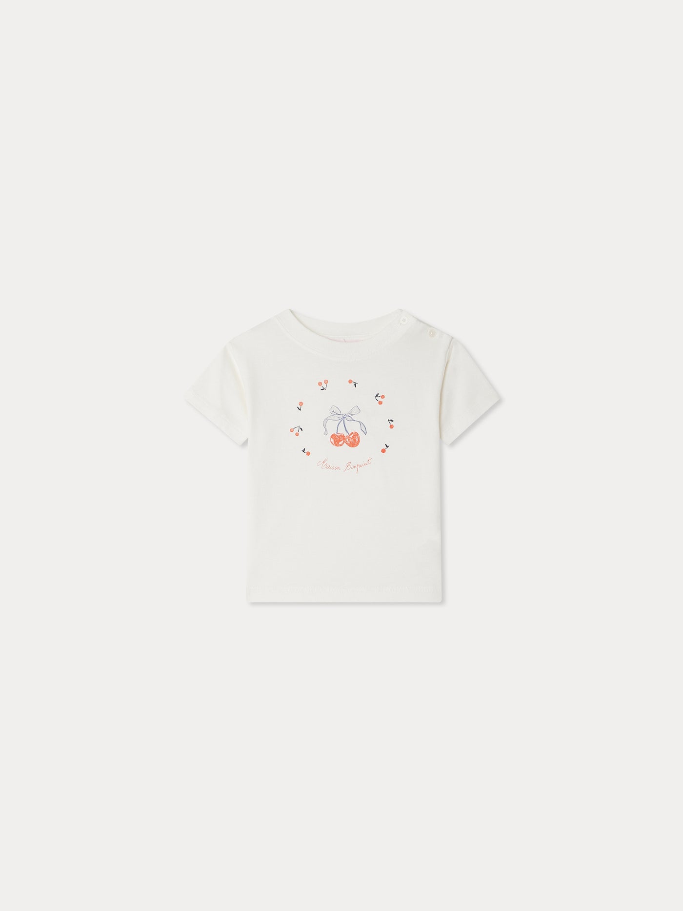Dom t-shirt with Cherry Festival print in organic cotton