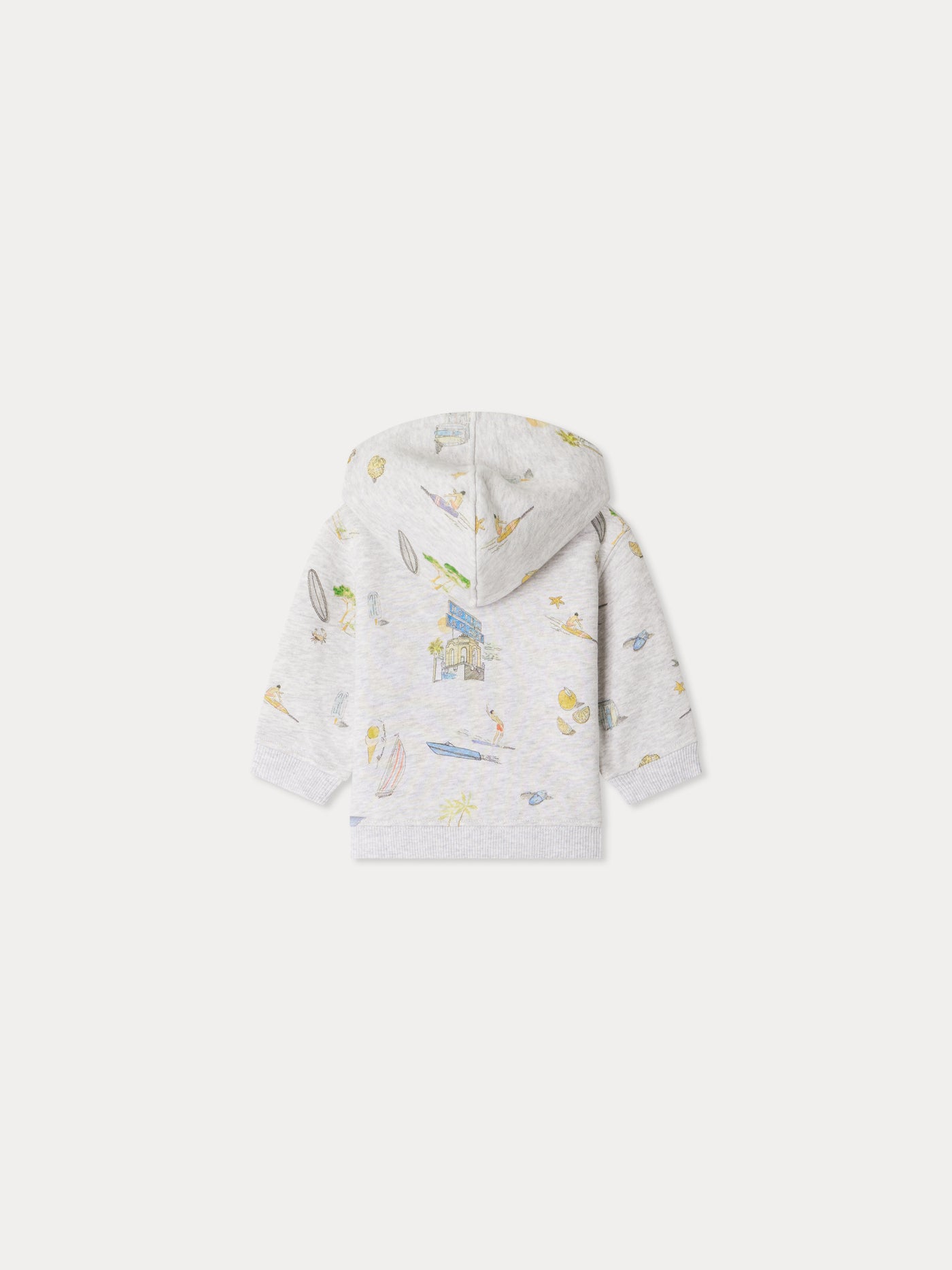 Cody sweatshirt with hood and surfer print