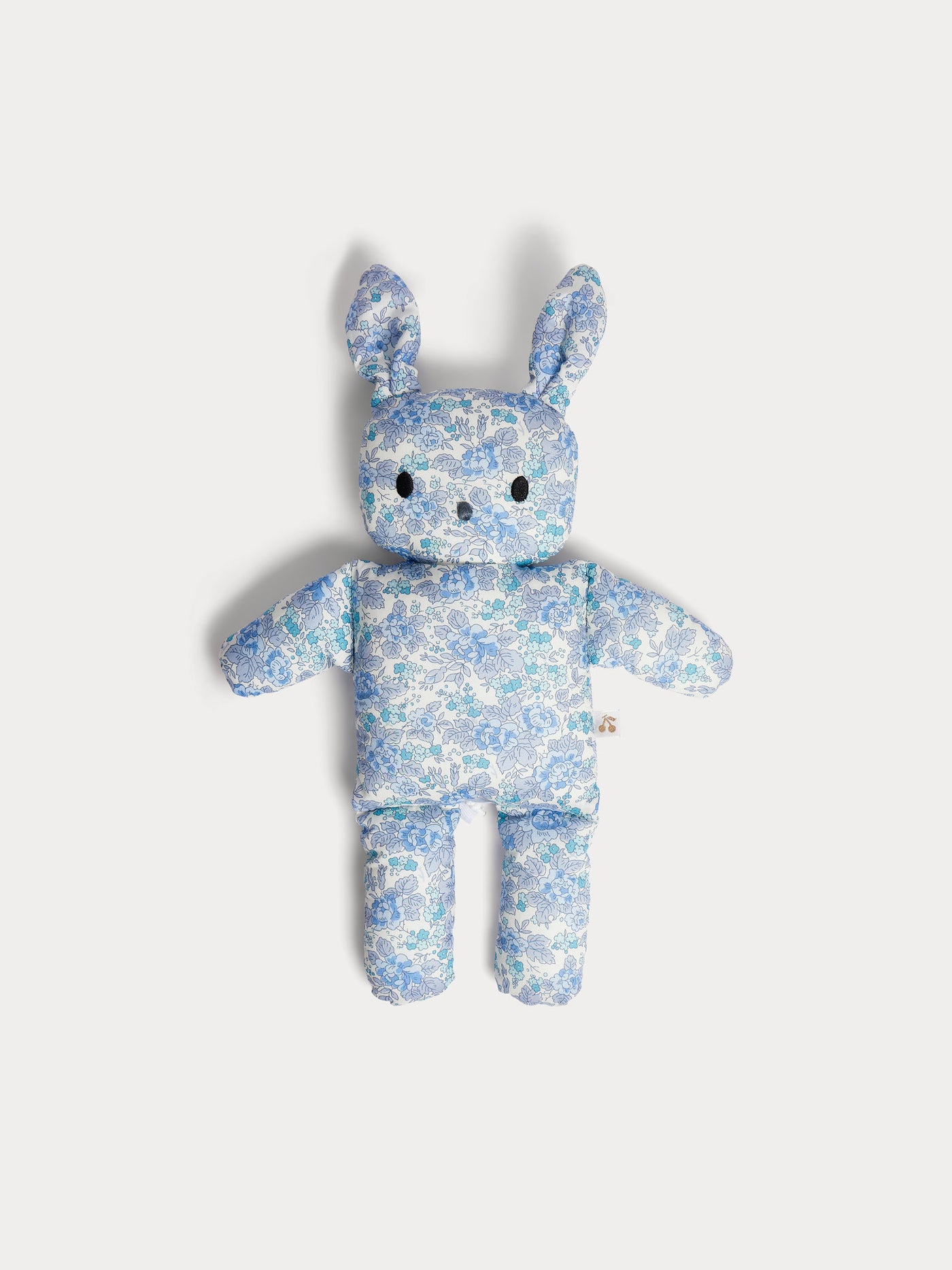 Blue musical balloon rabbit in organic cotton