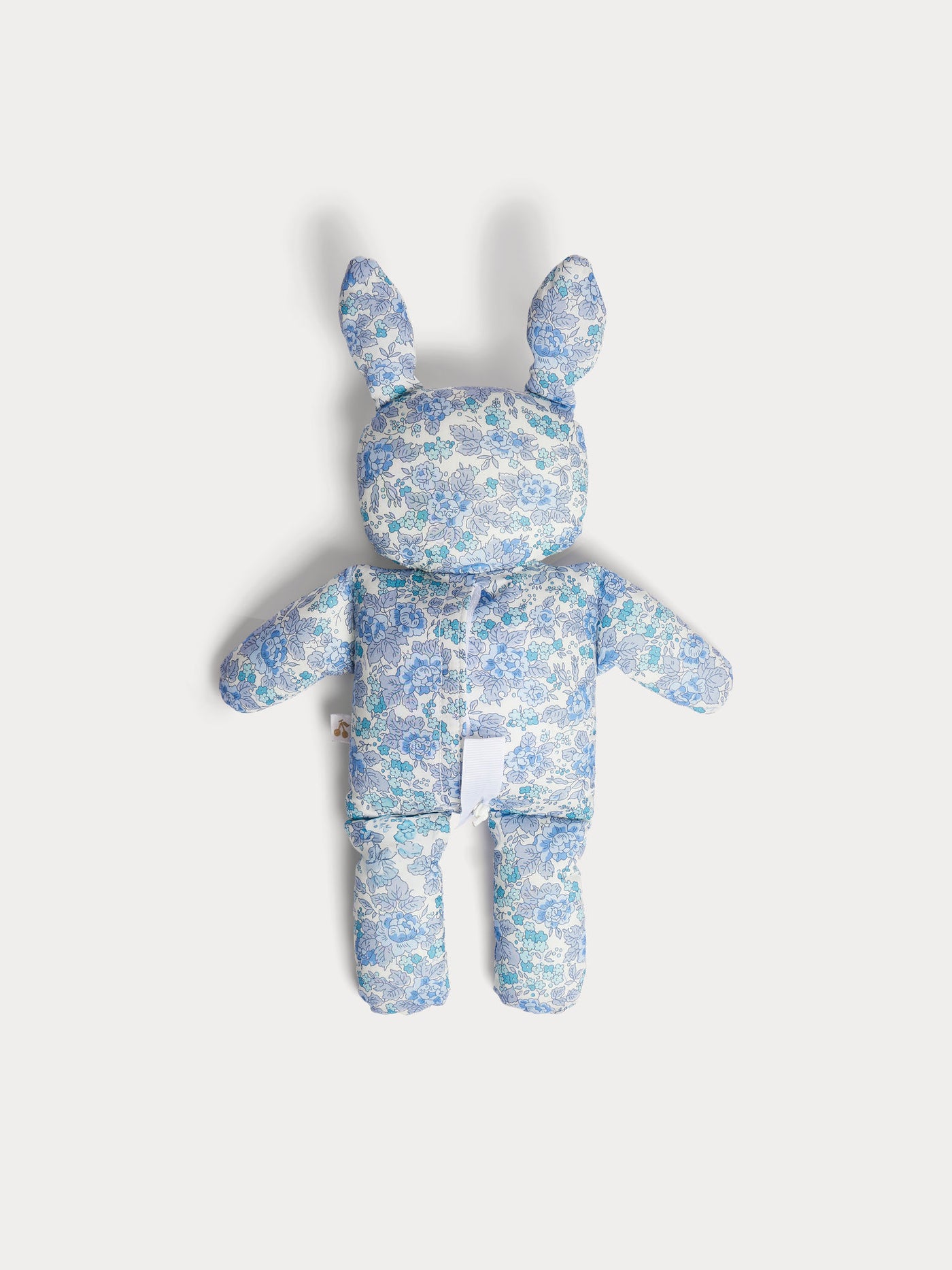 Blue musical balloon rabbit in organic cotton