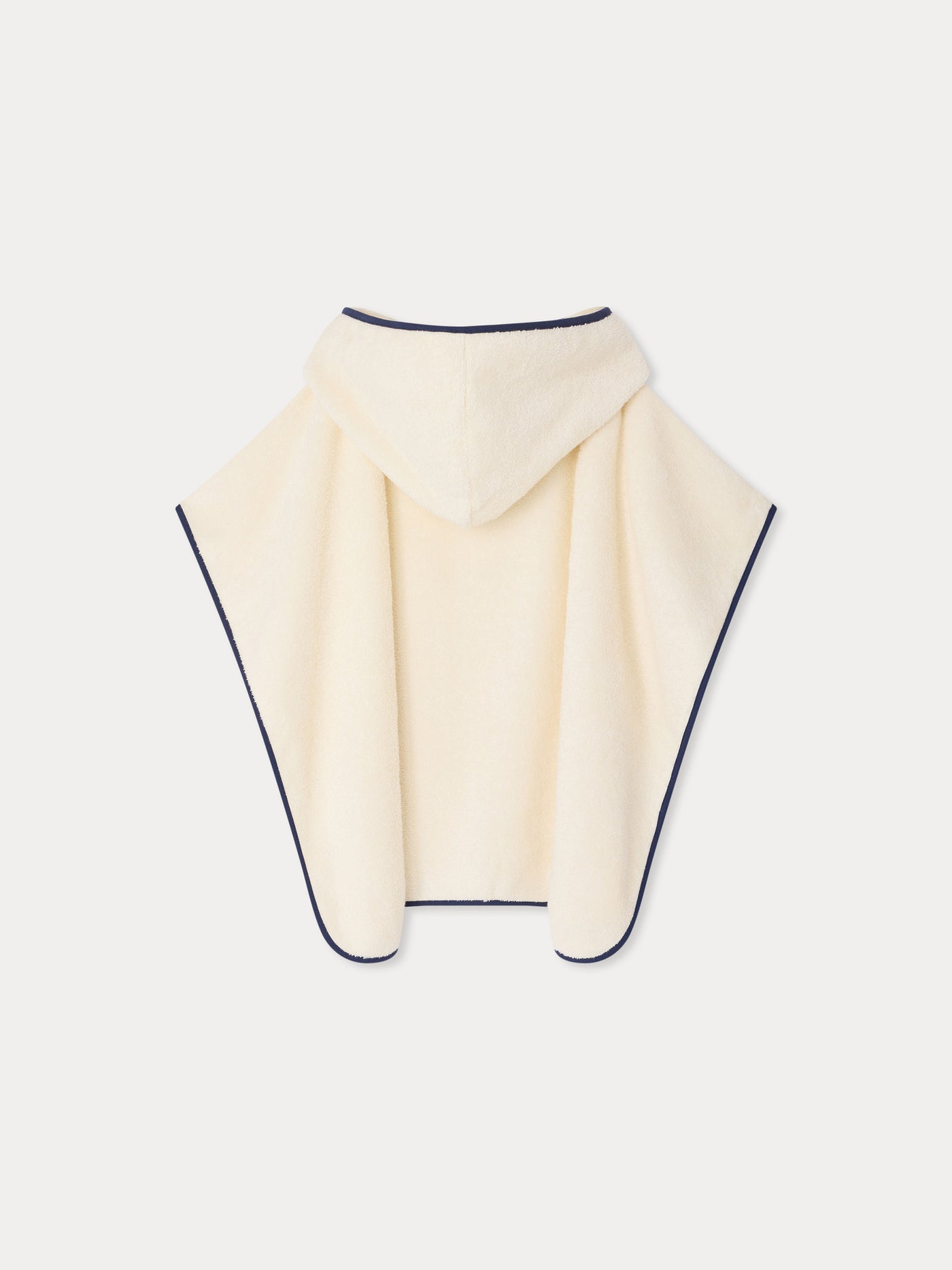 Ewen Heritage logo bath poncho in organic cotton