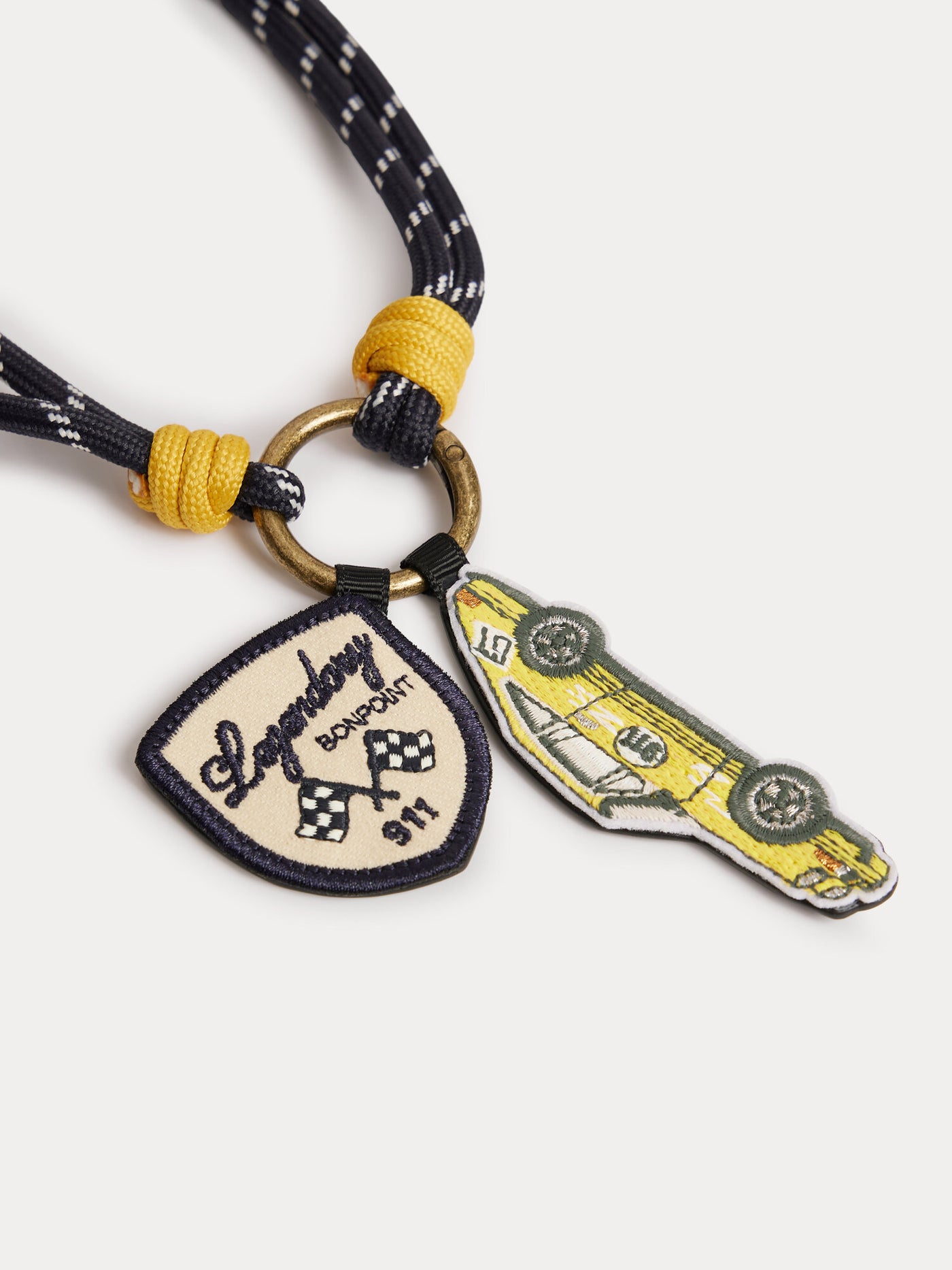 Bonpoint x Porsche Leather Wool Key Ring