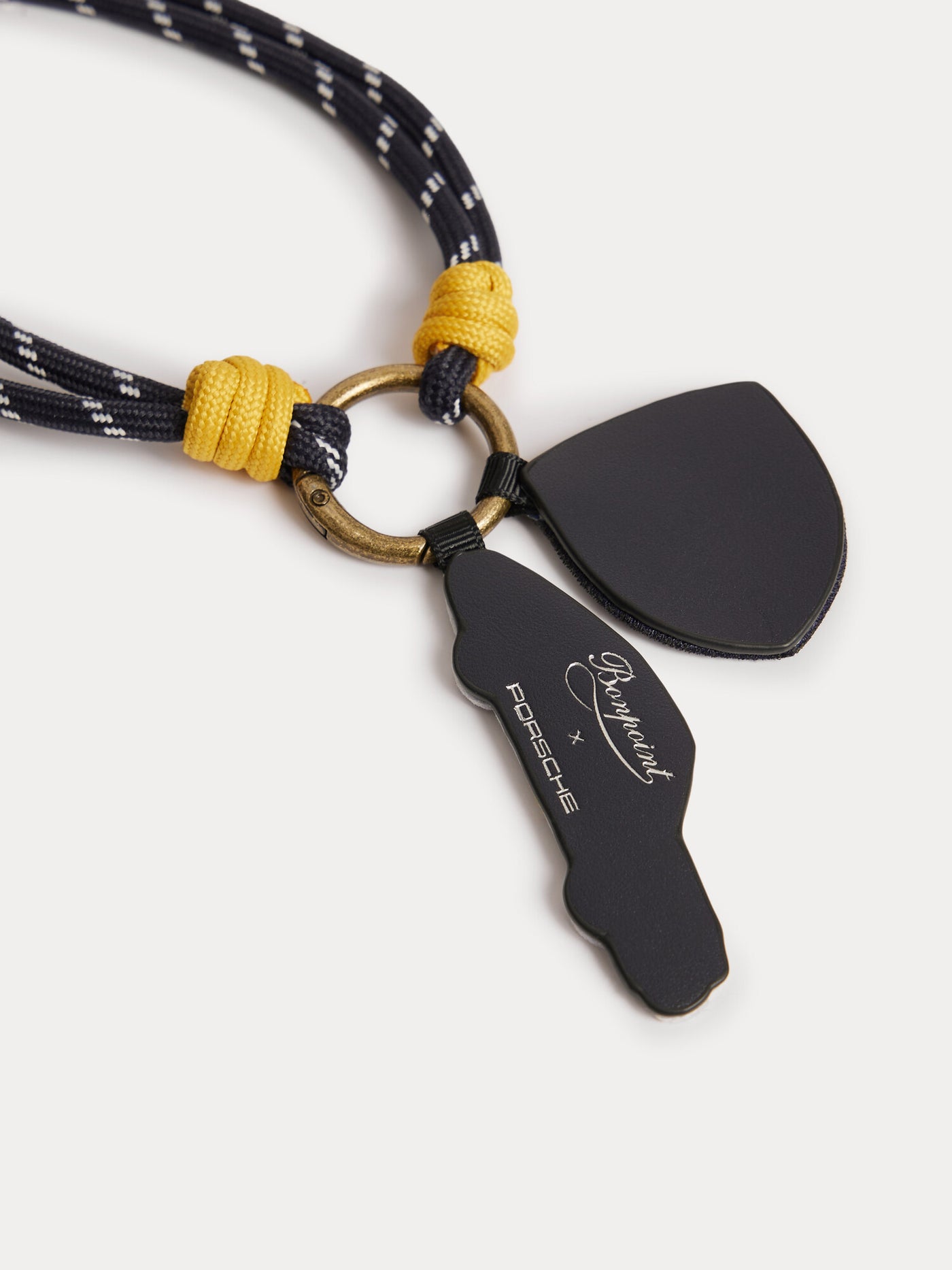 Bonpoint x Porsche Leather Wool Key Ring