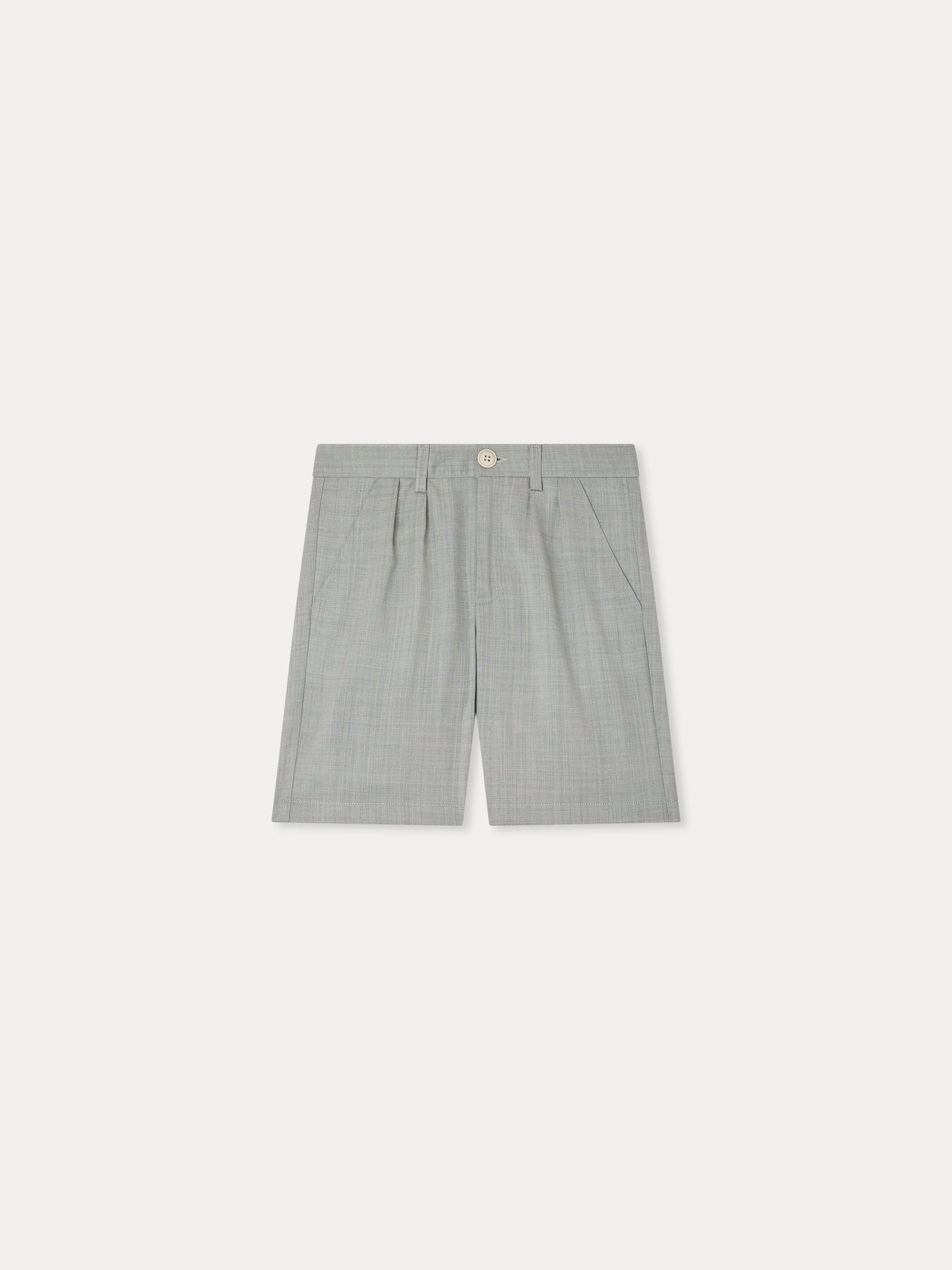 Charles suit Bermuda shorts with pleats