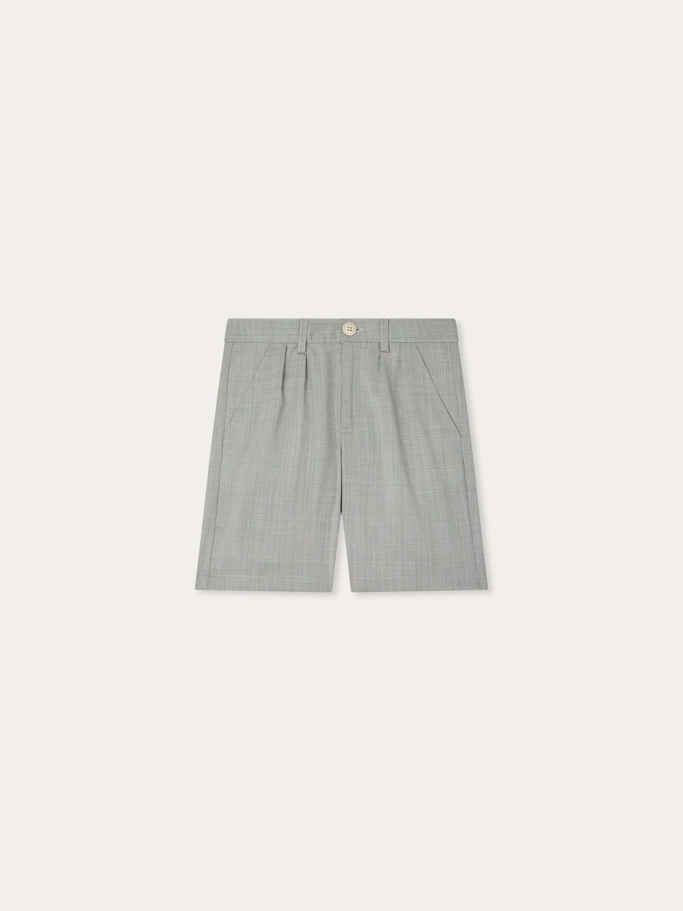 Charles suit Bermuda shorts with pleats