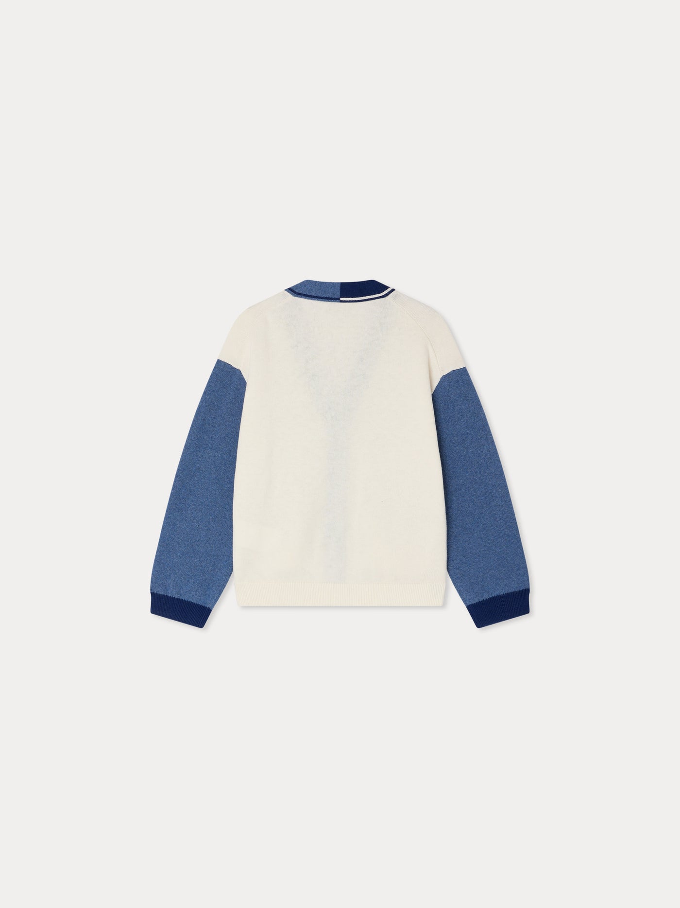 Loris V-neck cardigan in organic cotton and cashmere