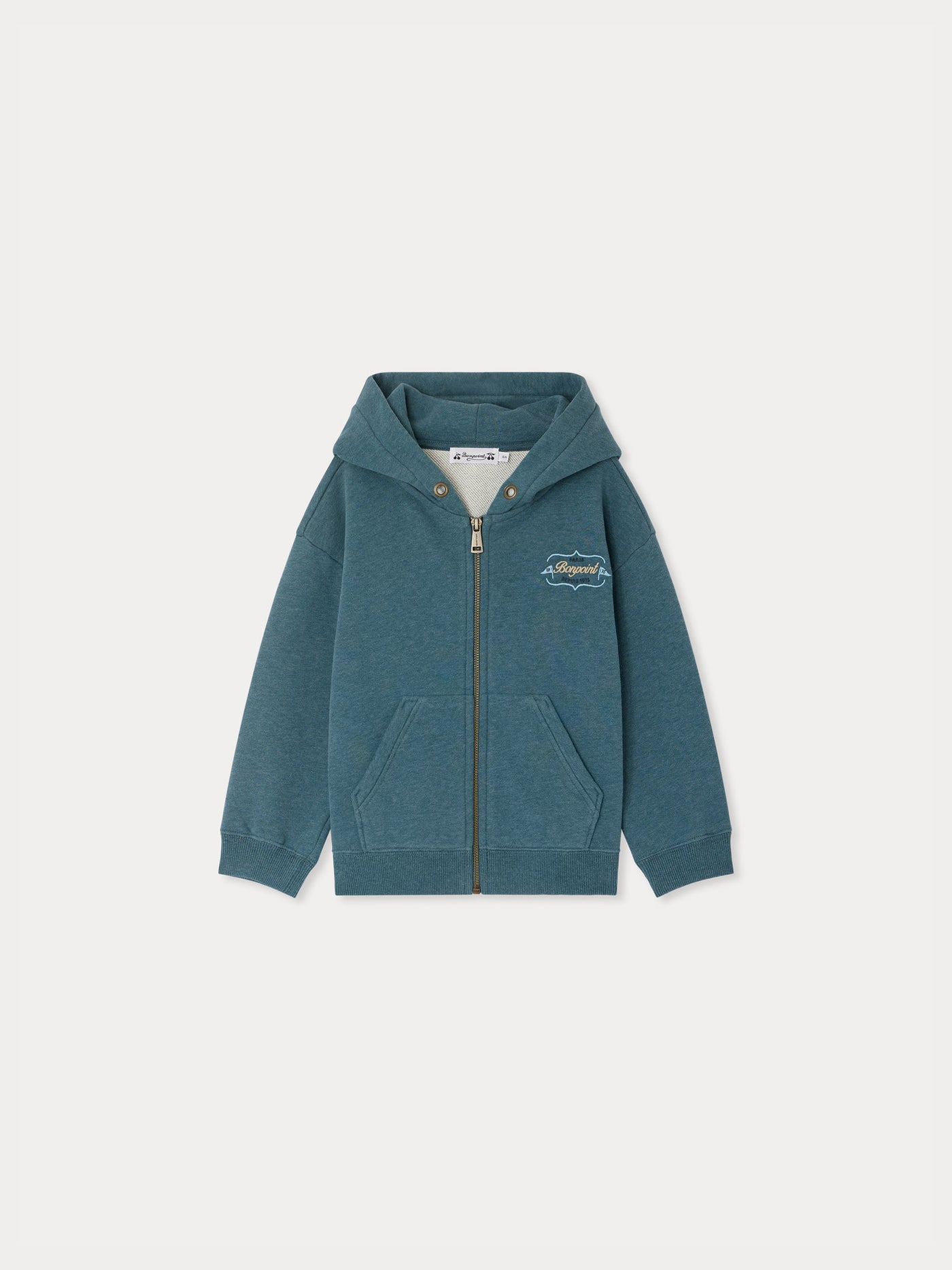 Elroy emerald green hoodie in organic cotton