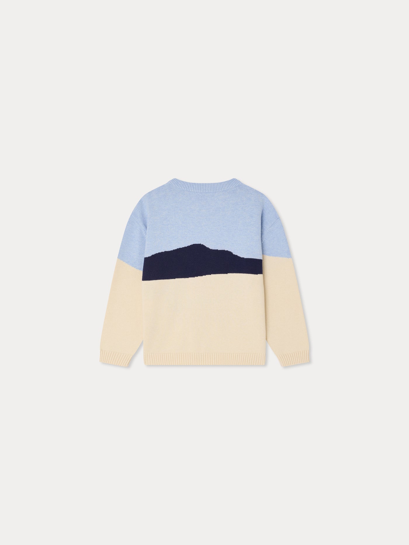 Lyle hand-embroidered seascape sweater in organic cotton and cashmere