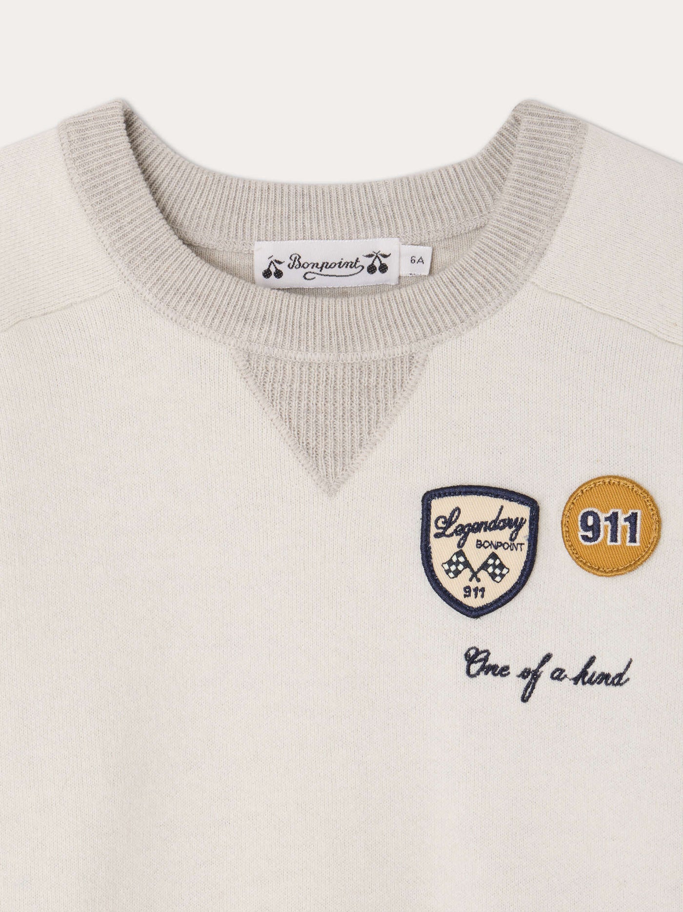 Bonpoint x Porsche Loxley sweater in organic cotton and cashmere