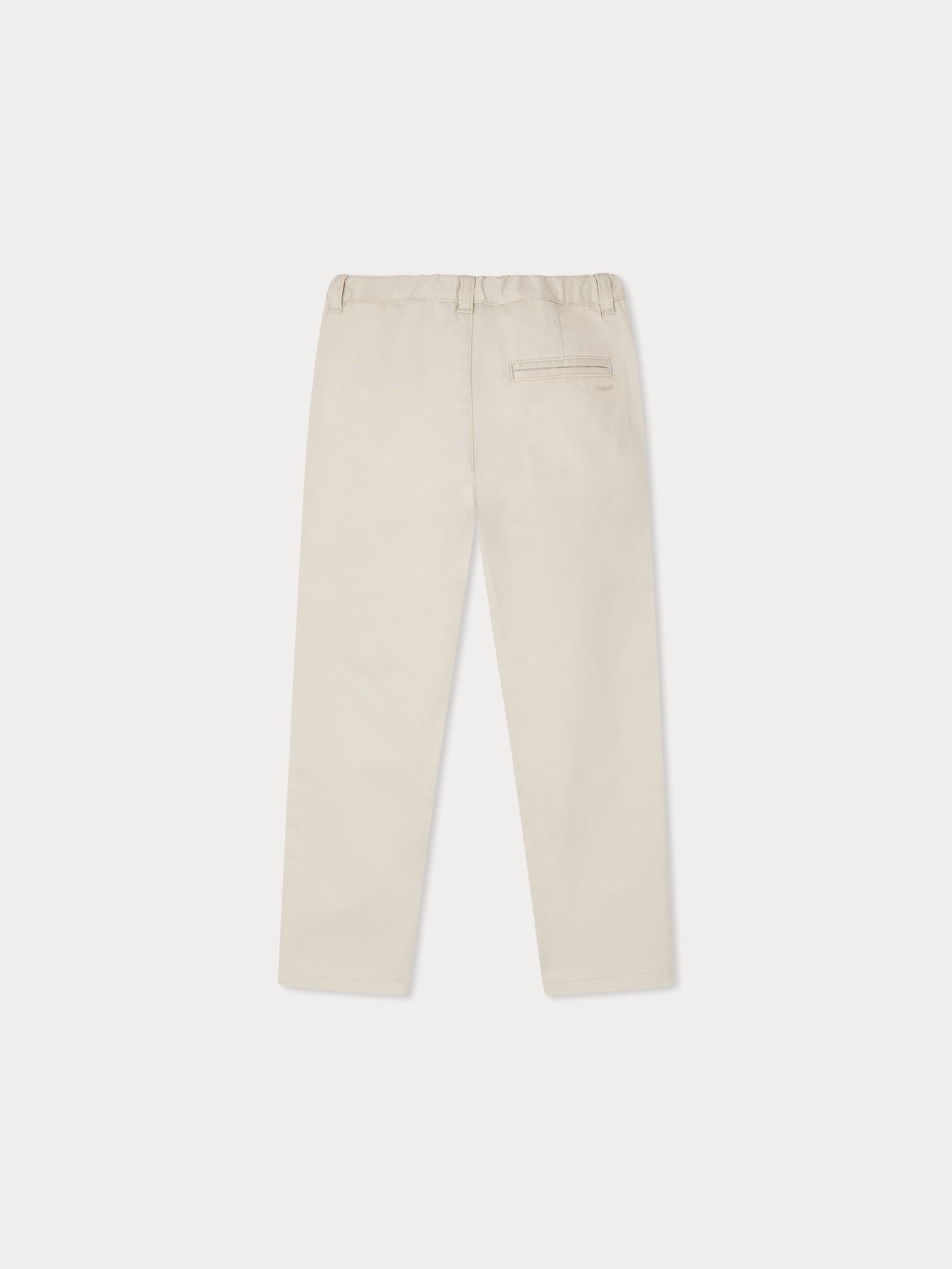 Stephen pleated chino trousers in organic cotton