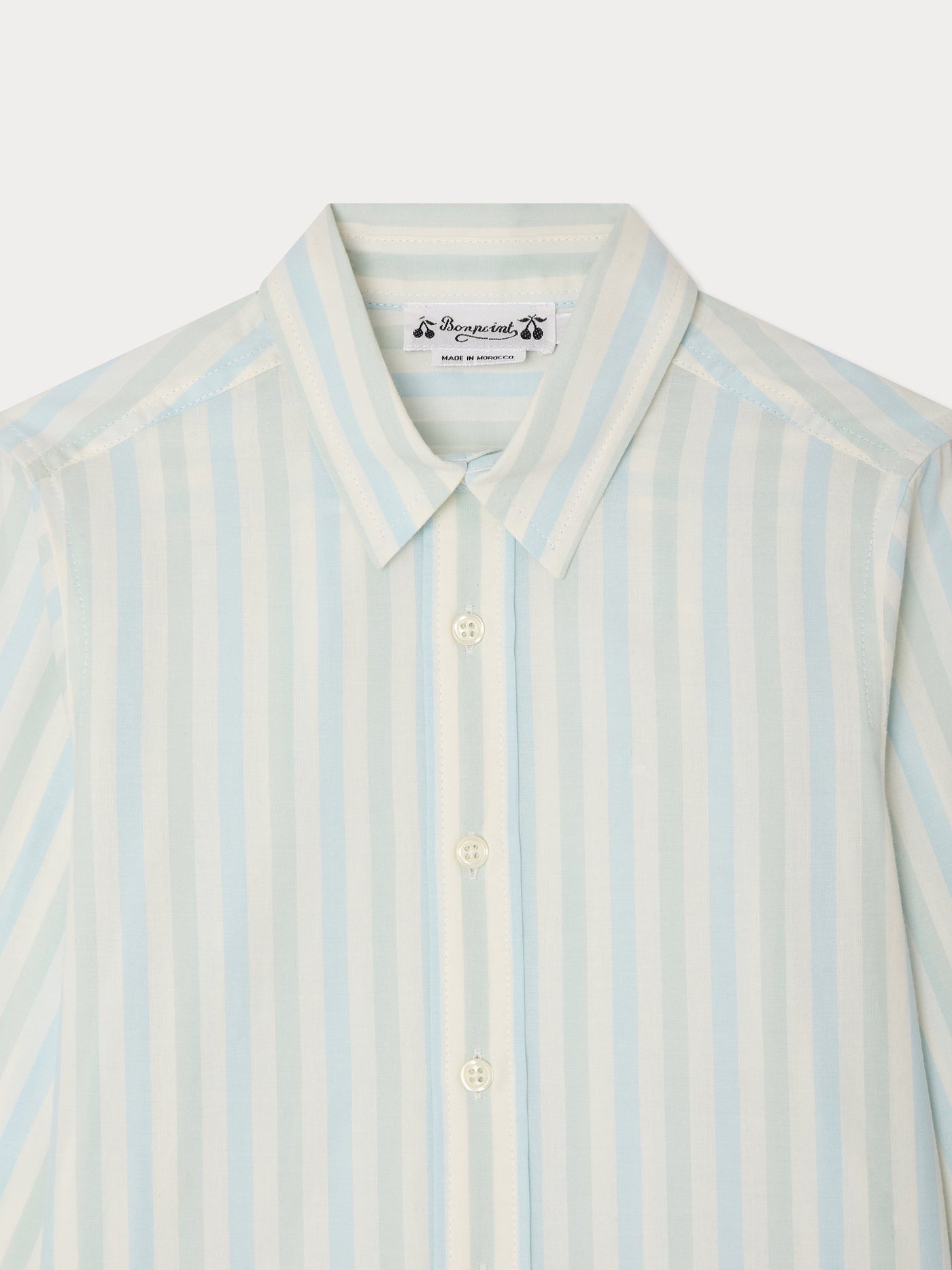 Linton striped shirt in organic cotton poplin