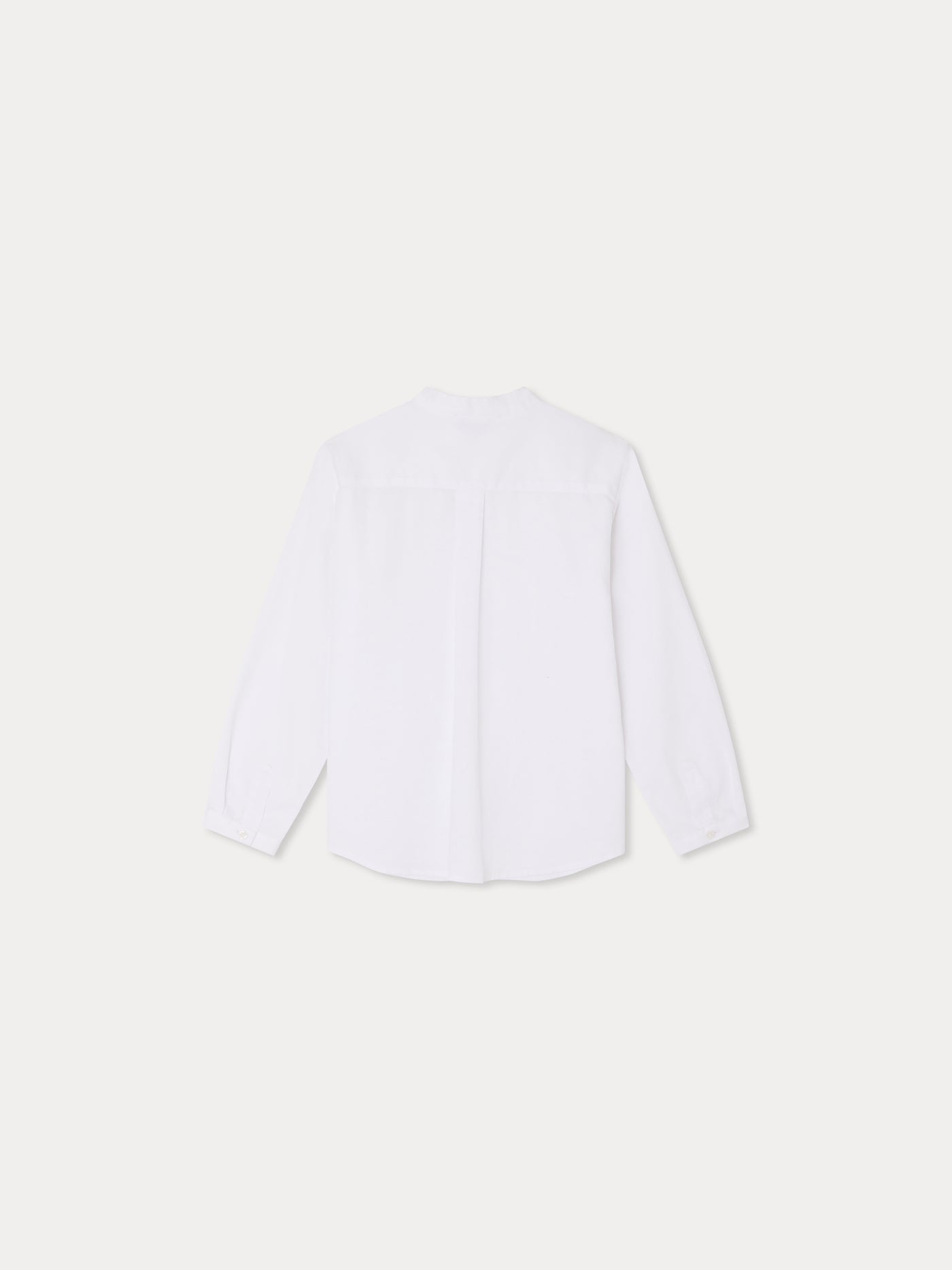 Elies shirt with mandarin collar in woven cotton