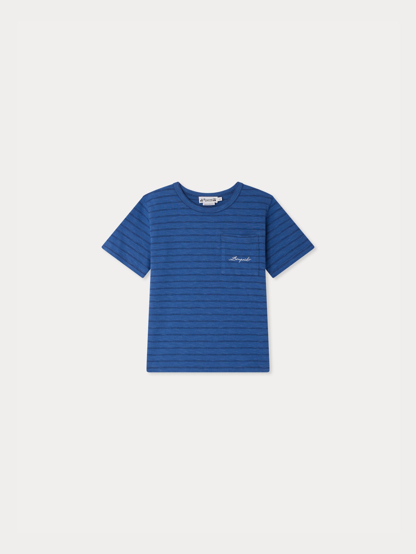 Elrador deep blue t-shirt in organic cotton