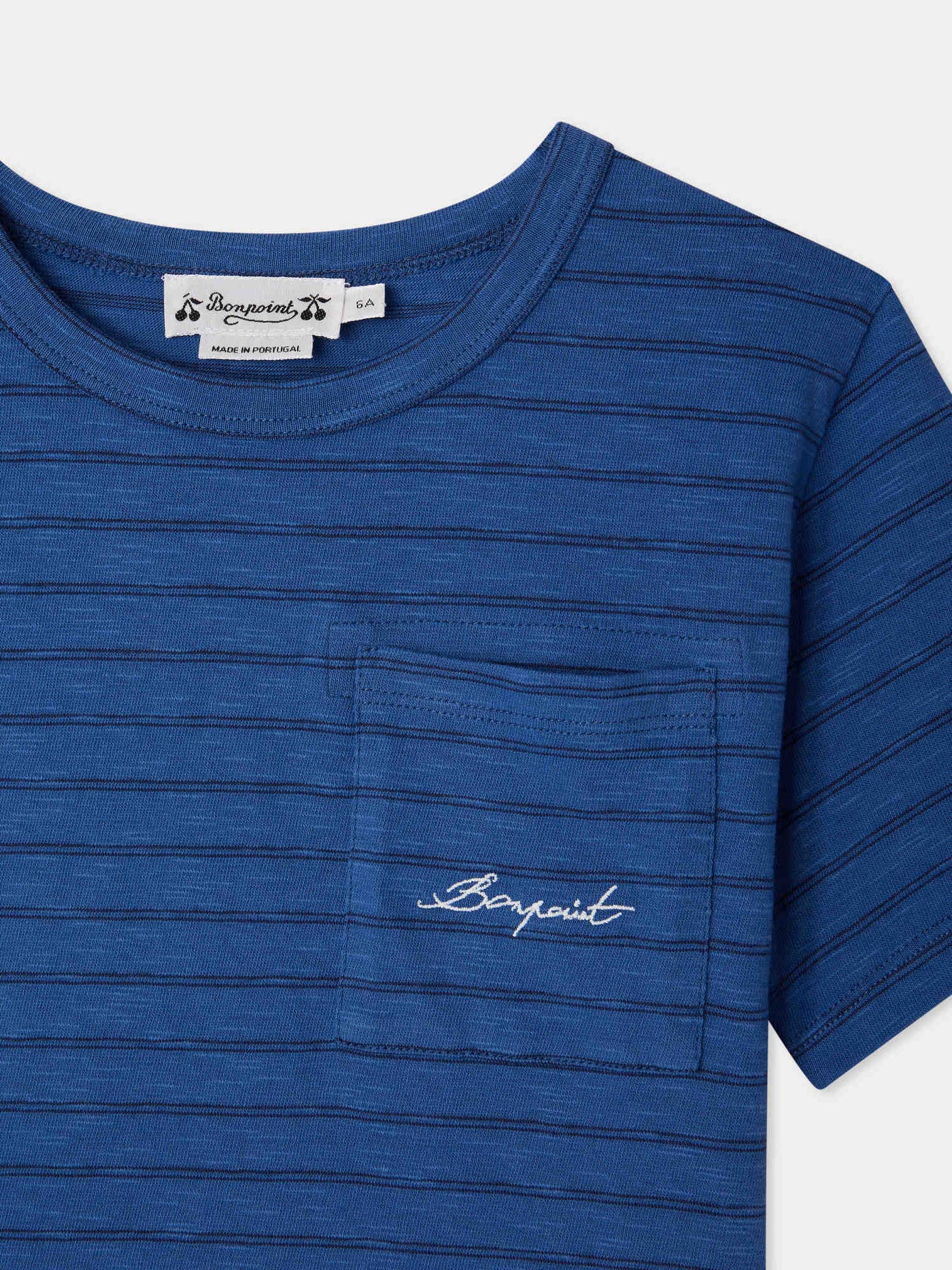 Elrador deep blue t-shirt in organic cotton