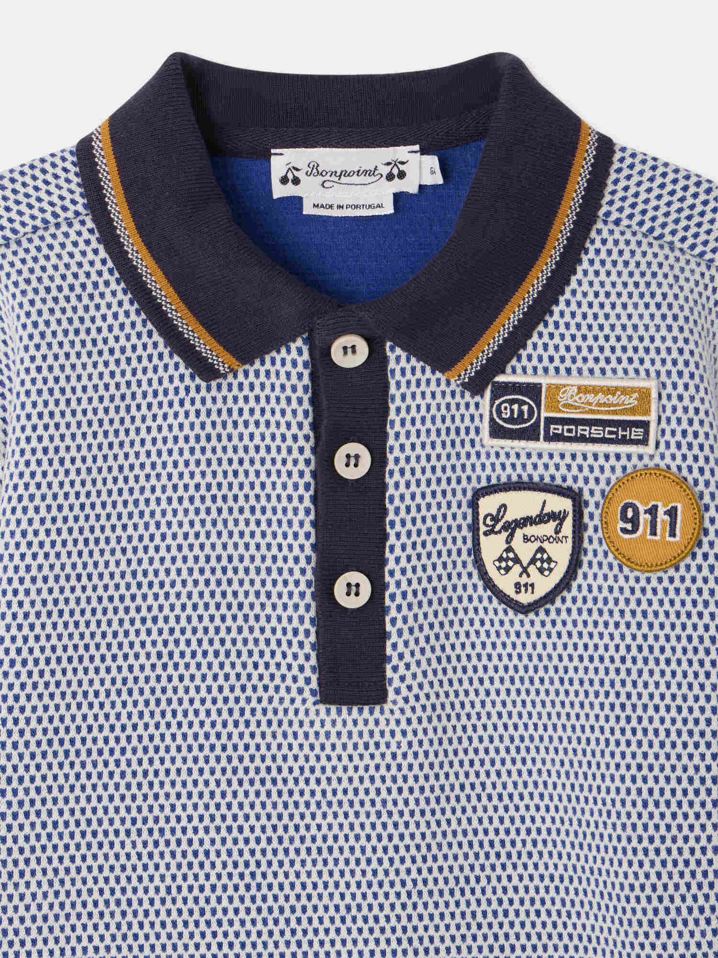 Bonpoint x Porsche Edric polo shirt in organic cotton